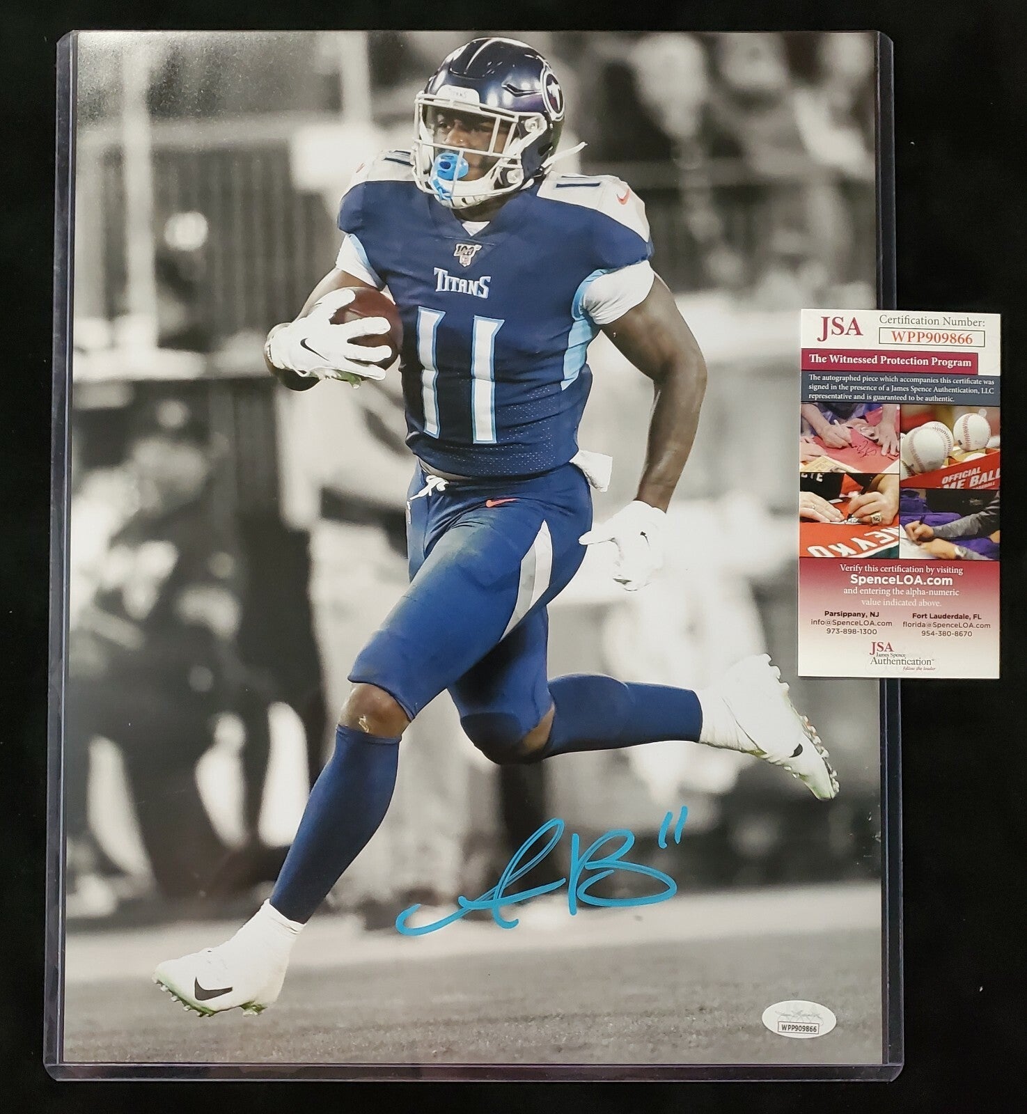 Tennessee Titans Aj Brown Autographed Signed 11X14 Photo Jsa  Coa