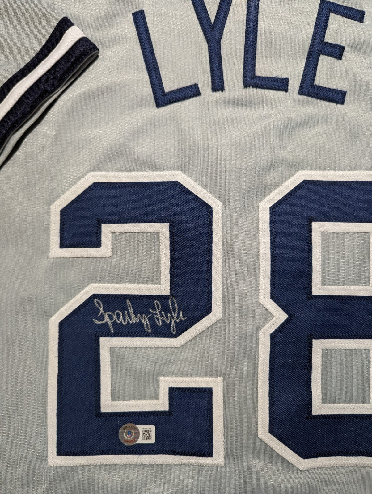 New York Yankees Albert "Sparky" Lyle  Signed Custom Jersey Beckett Holo
