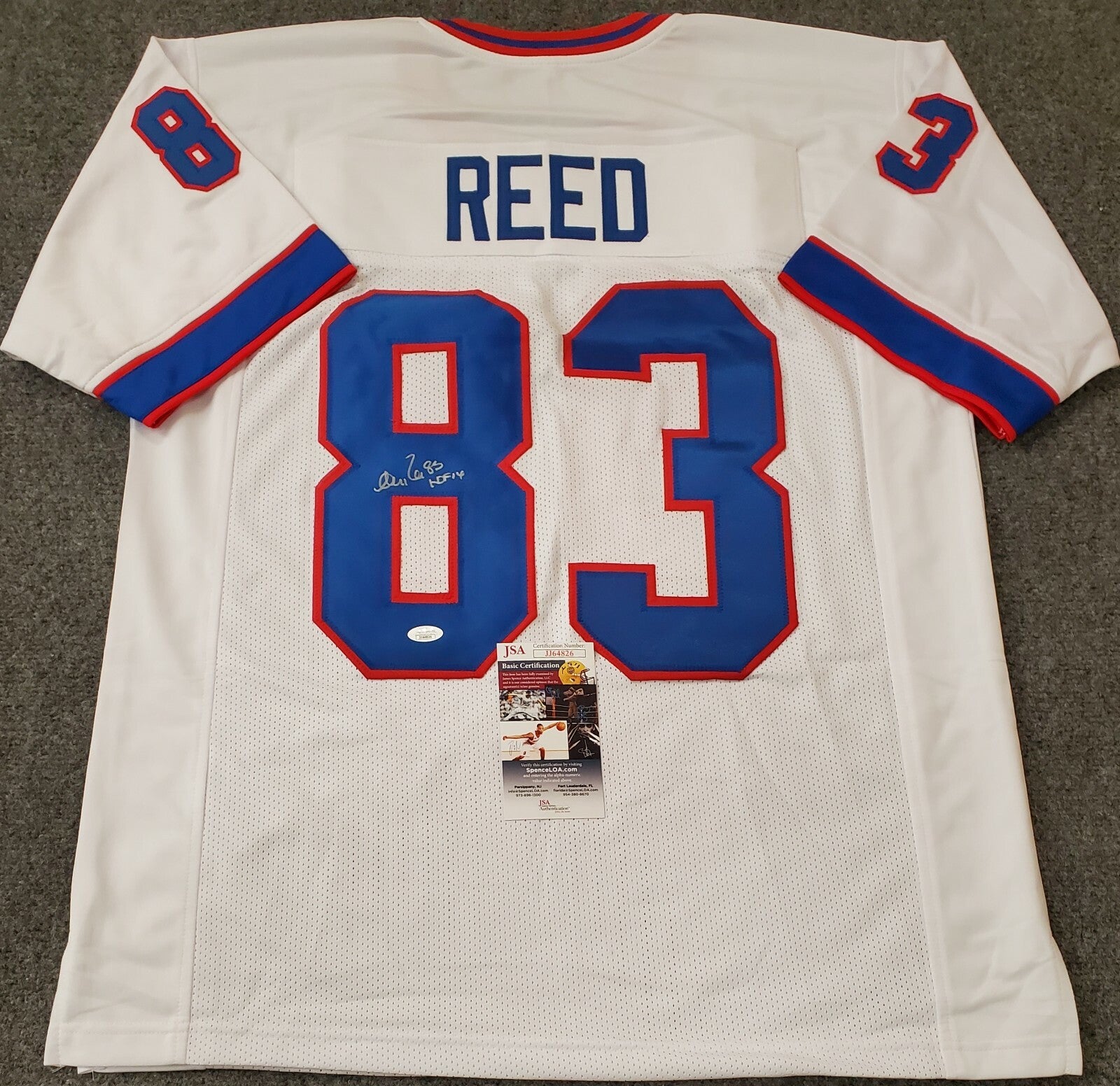 Buffalo Bills Andre Reed Autographed Signed Inscribed Jersey Jsa  Coa