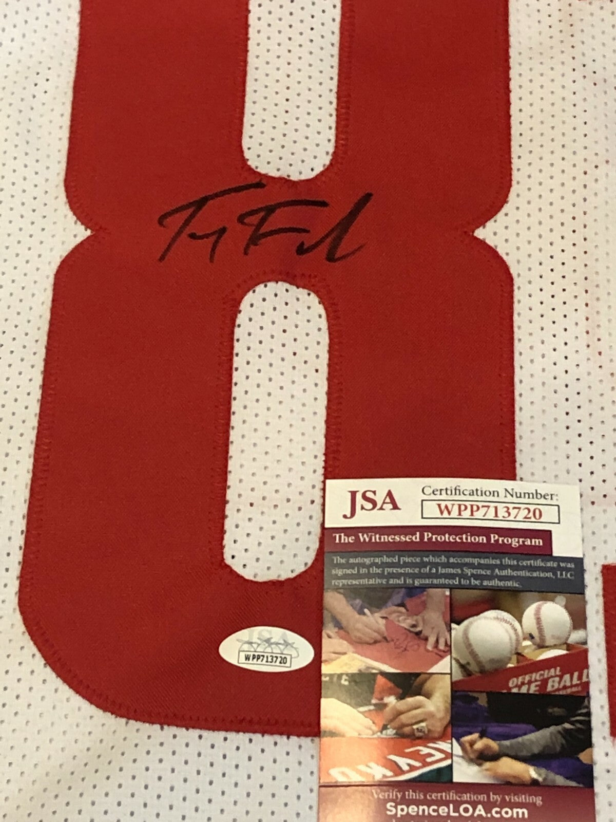Wisconsin Badgers Troy Fumagalli Autographed Signed Jersey Jsa  Coa