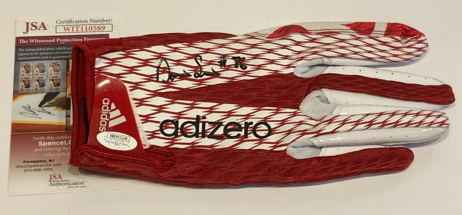 New York Giants Darius Slayton Autographed Signed Adidas Glove Jsa Coa