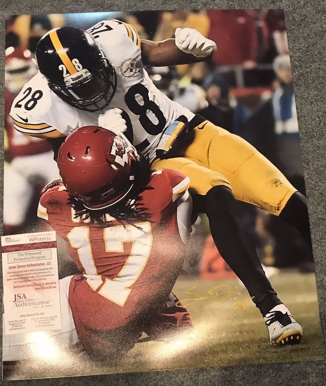 Sean Davis Autographed Signed Pittsburgh Steelers 16X20 Photo Jsa  Coa