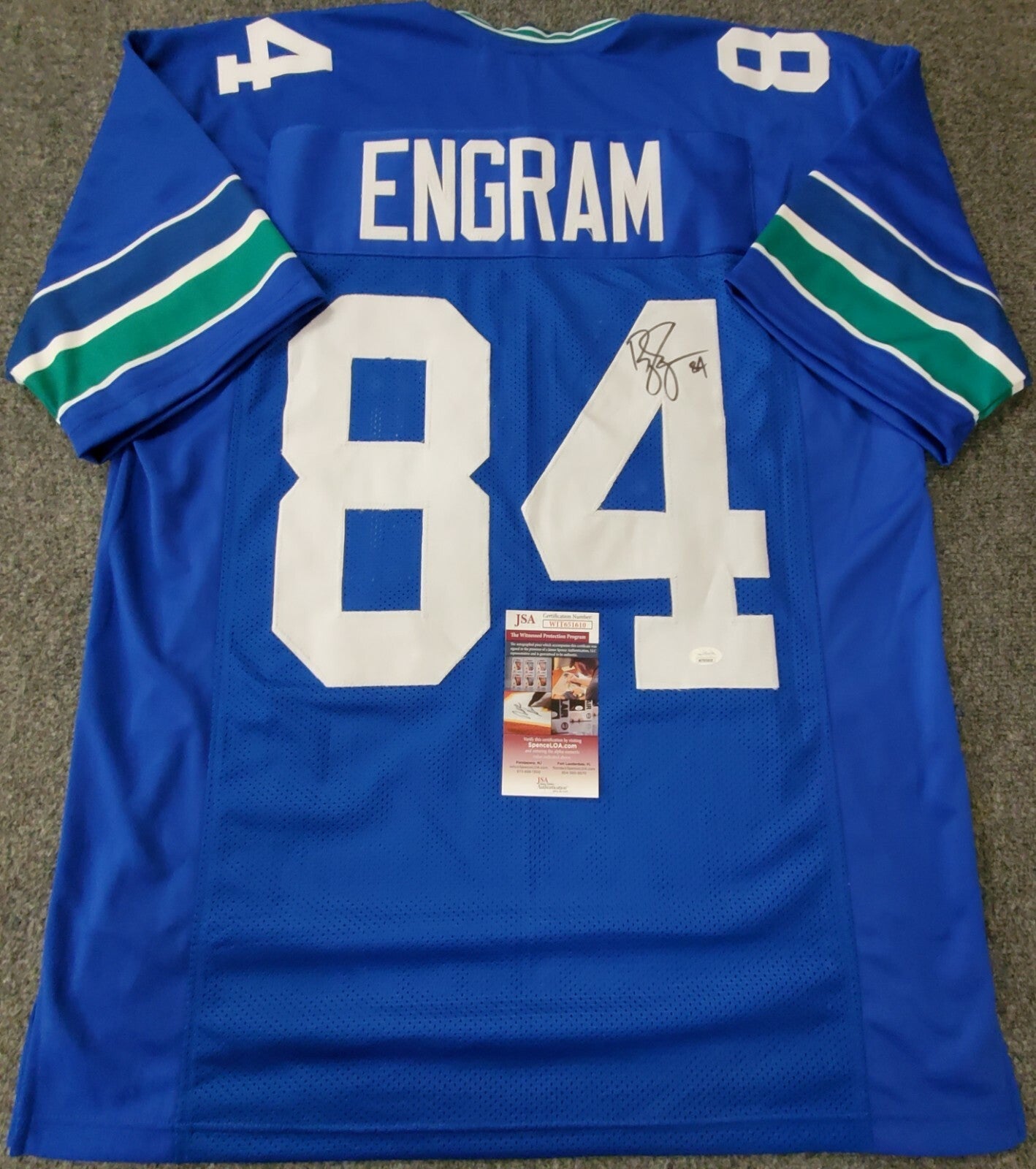 Seattle Seahawks Bobby Engram Autographed Signed Jersey Jsa  Coa