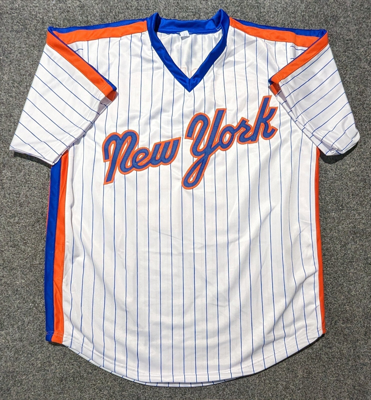 New York Mets Bret Saberhagen Autographed Signed Custom Jersey Jsa Coa
