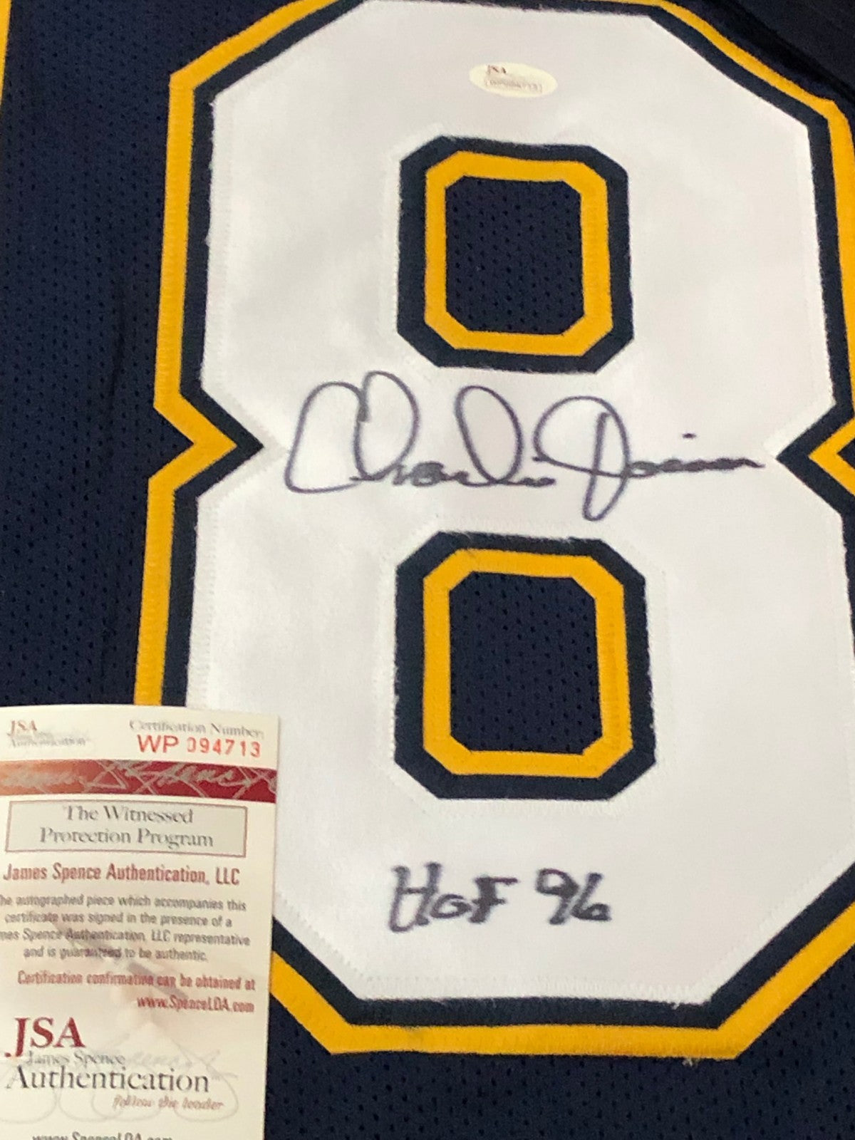 San Diego Chargers Charlie Joiner Autographed Signed Inscribed Jersey Jsa Coa