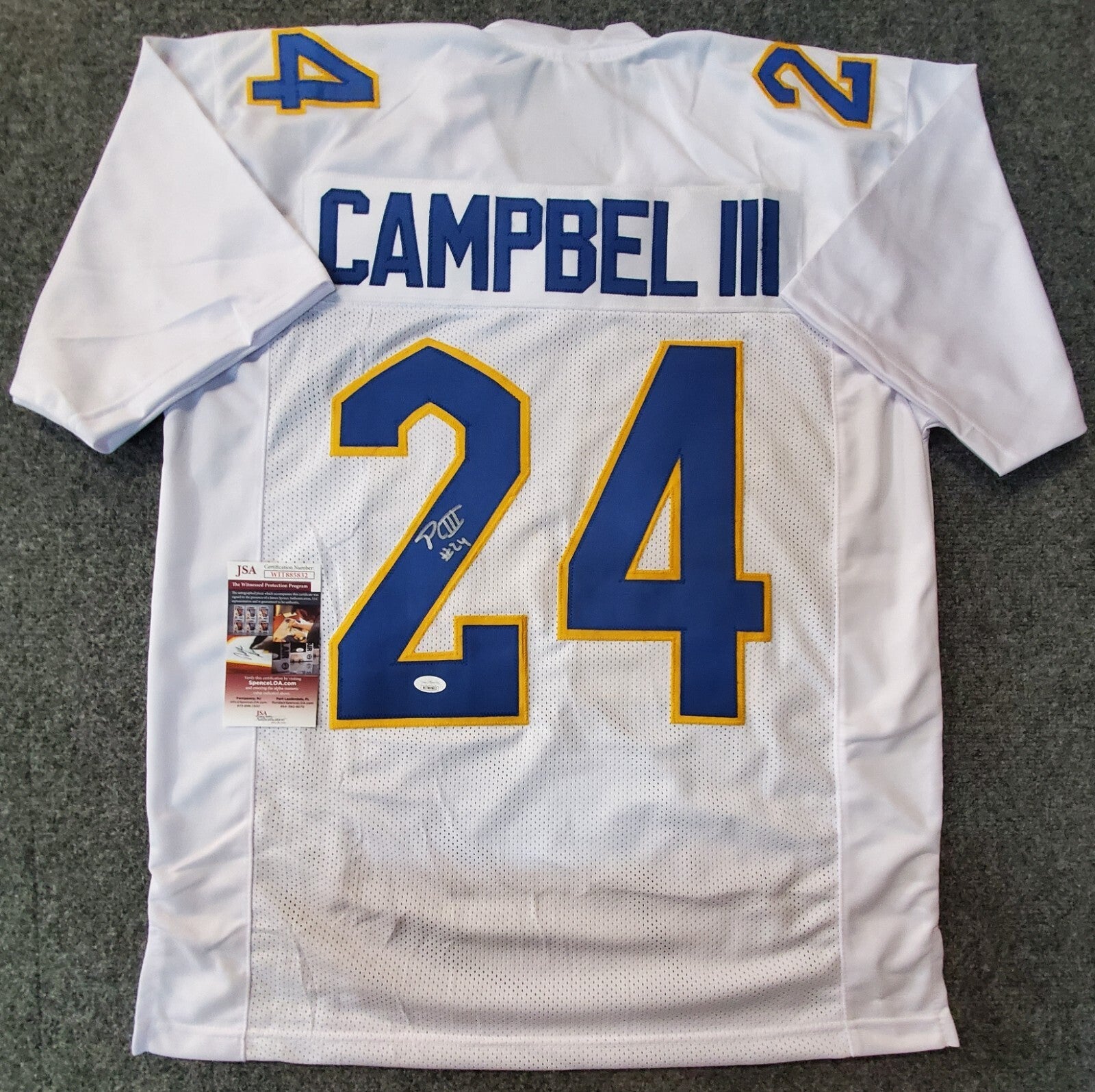 Pitt Panthers Phil Campbell Iii Autographed Signed Jersey Jsa Coa
