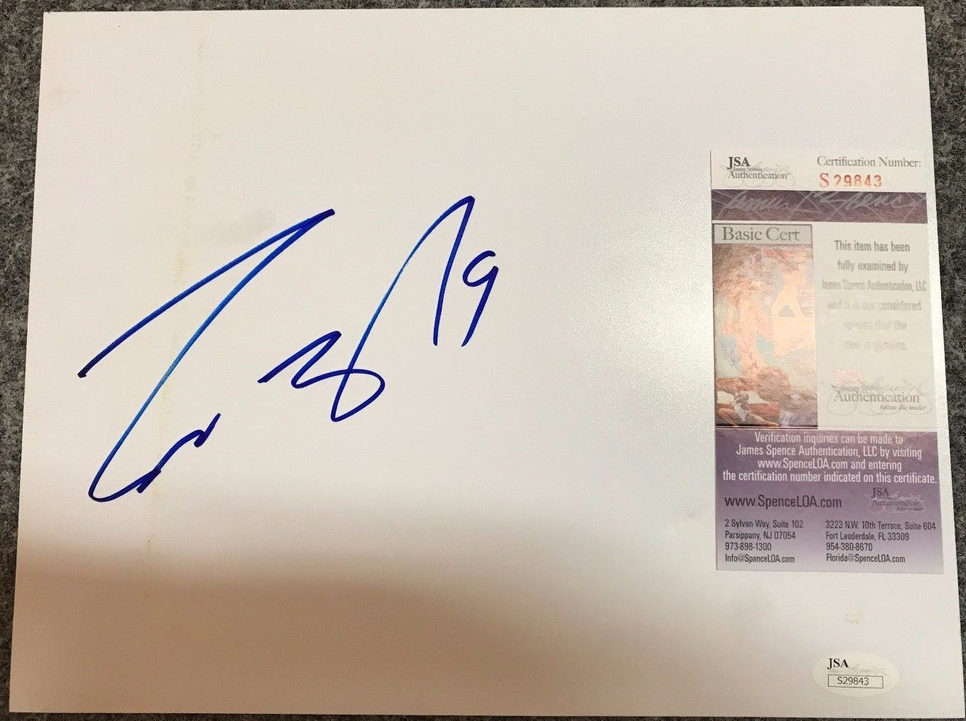 Scott Gomez Autographed Signed 8X10 Photo Sheet Jsa  Coa