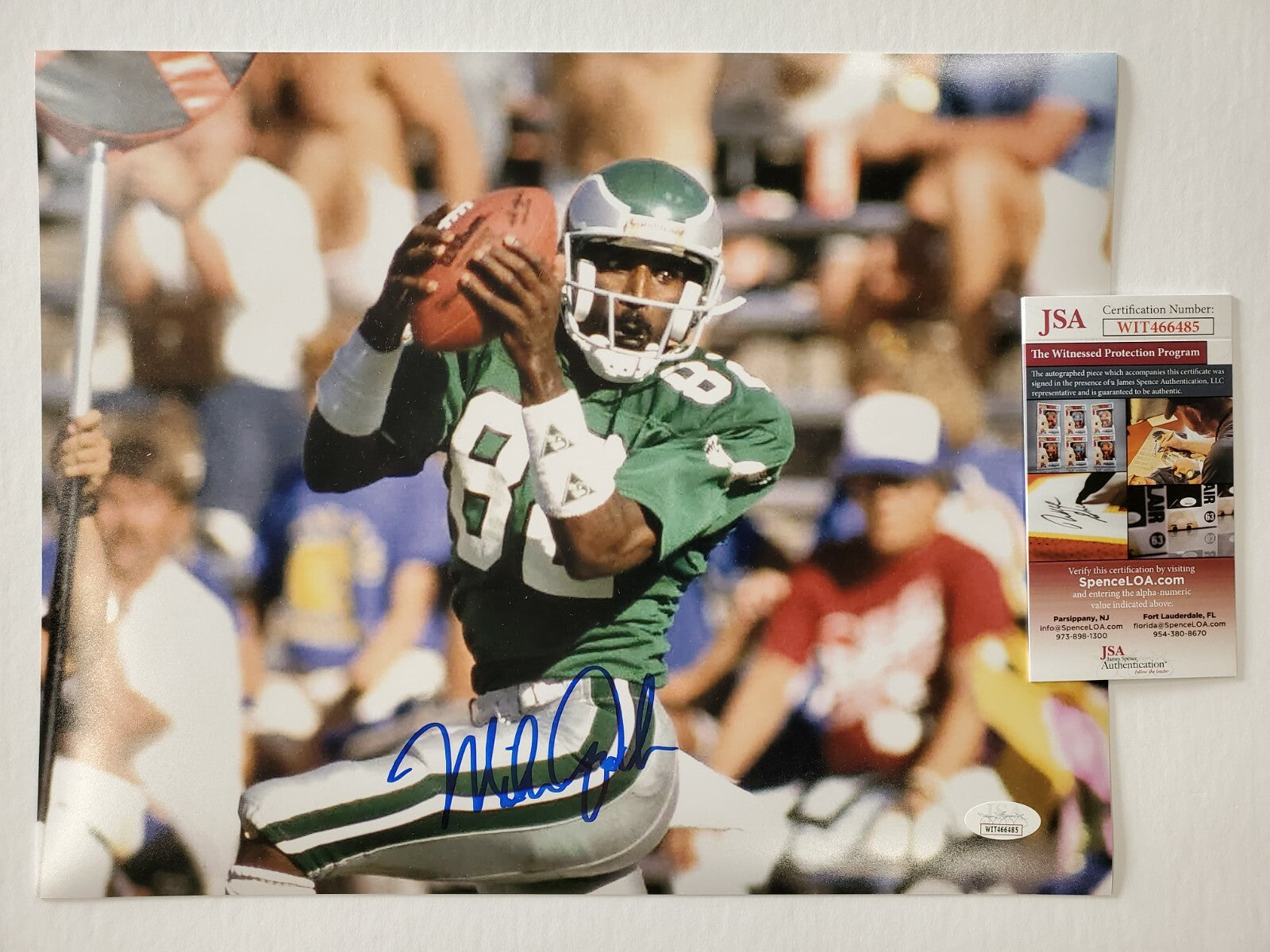 Philadelphia Eagles Mike Quick Autographed Signed 11X14 Photo Jsa  Coa