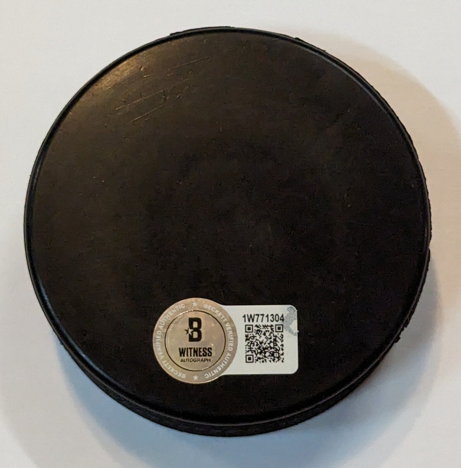 Pat Lafontaine Autographed Signed Inscribed "Hof 2003" Usa Hockey Puck Beckett