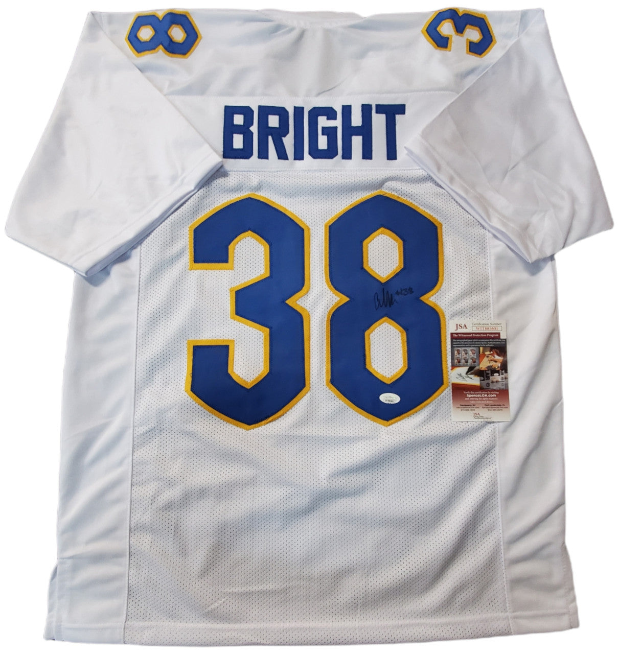 Pitt Panthers Cam Bright Autographed Signed Jersey Jsa Coa
