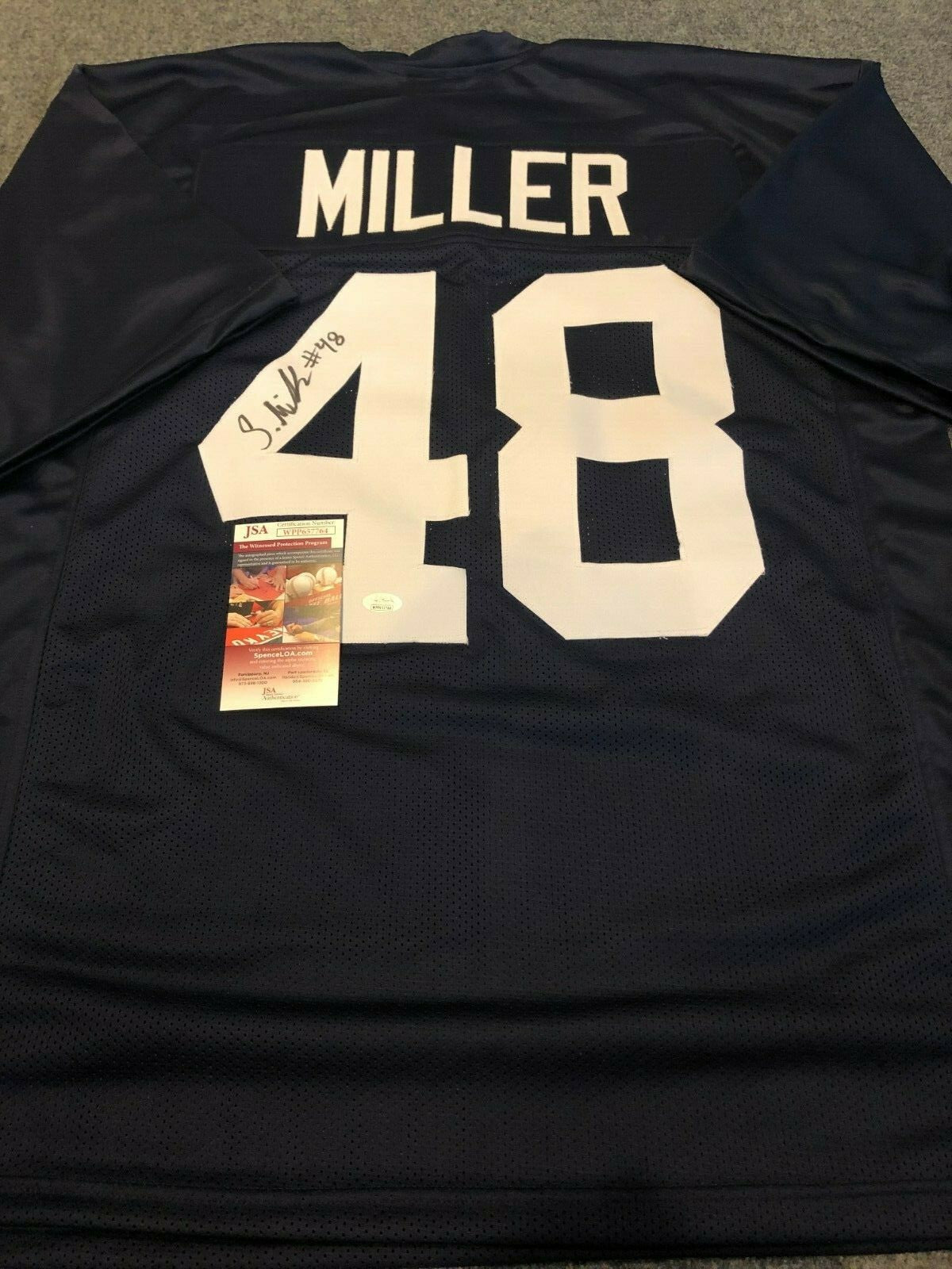 Penn State Shareef Miller Autographed Signed Jersey Jsa  Coa