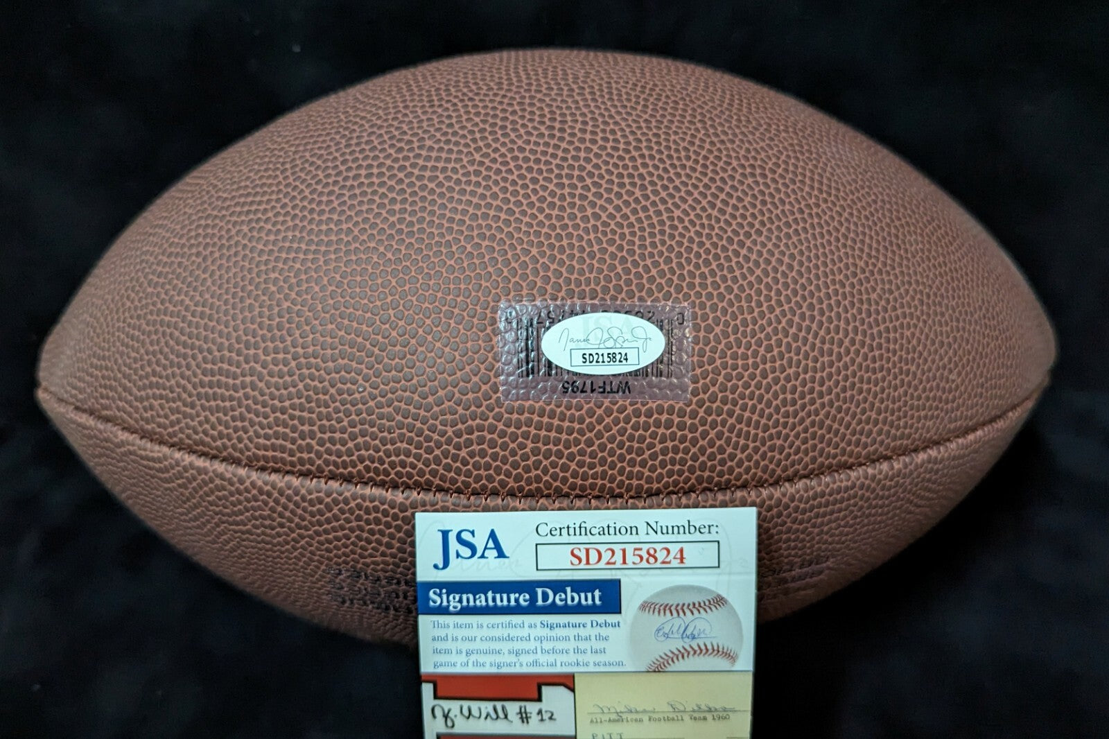 Pittsburgh Steelers Broderick Jones Signed Nfl Football Jsa Coa
