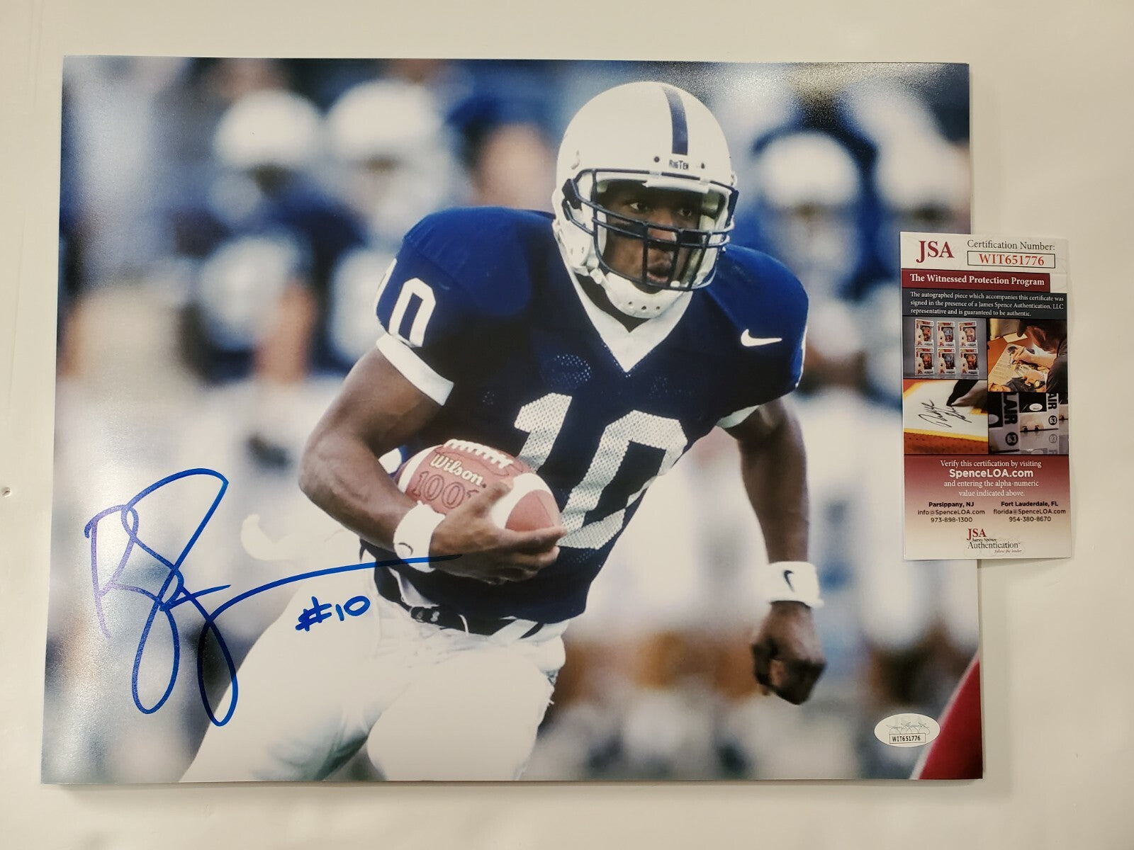 Penn State Nittany Lions Bobby Engram Autographed Signed 11X14 Photo Jsa  Coa