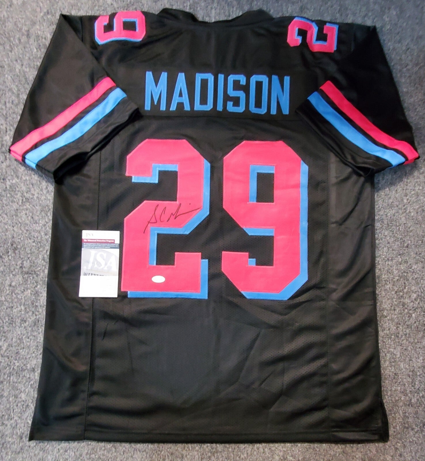 Miami Dolphins Sam Madison Autographed Signed Jersey Jsa Coa