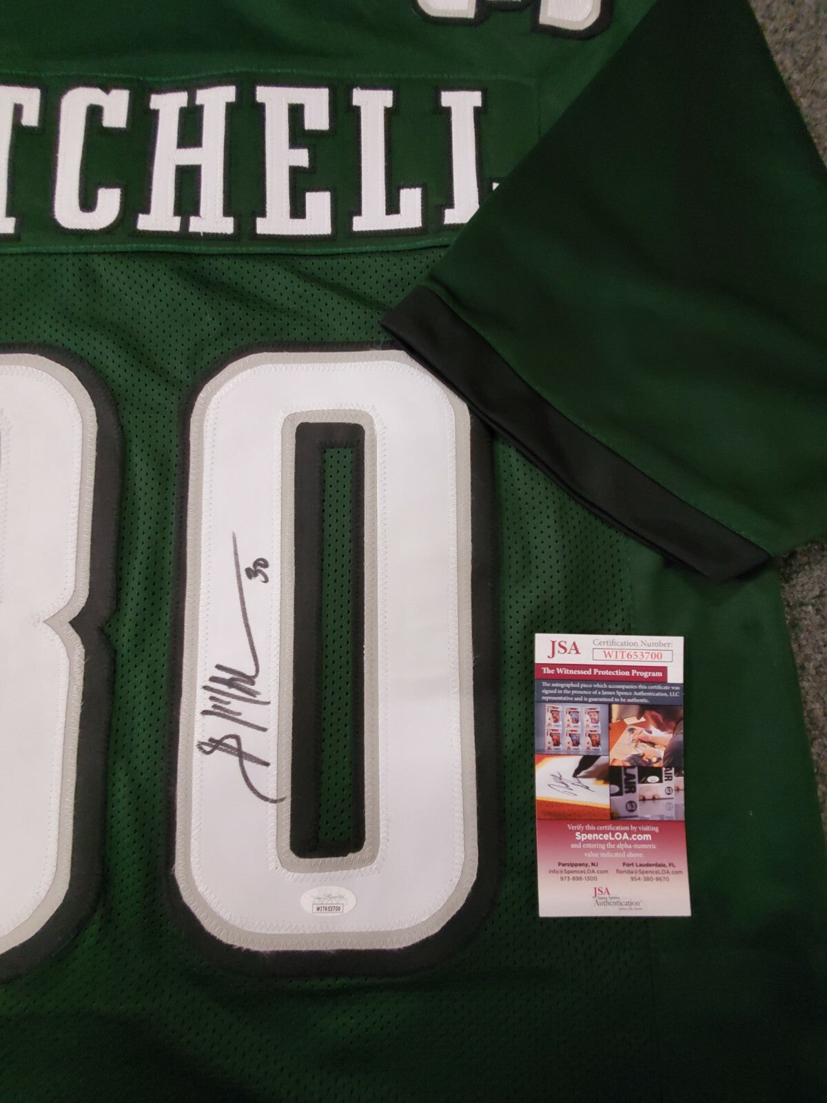 Philadelphia Eagles Brian Mitchell Autographed Signed Jersey Jsa  Coa
