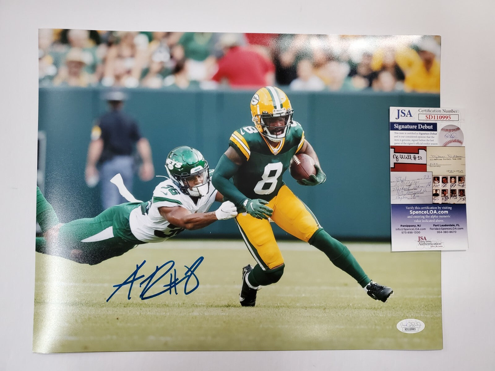 Green Bay Packers Amari Rodgers Autographed 11X14 Photo Jsa Coa