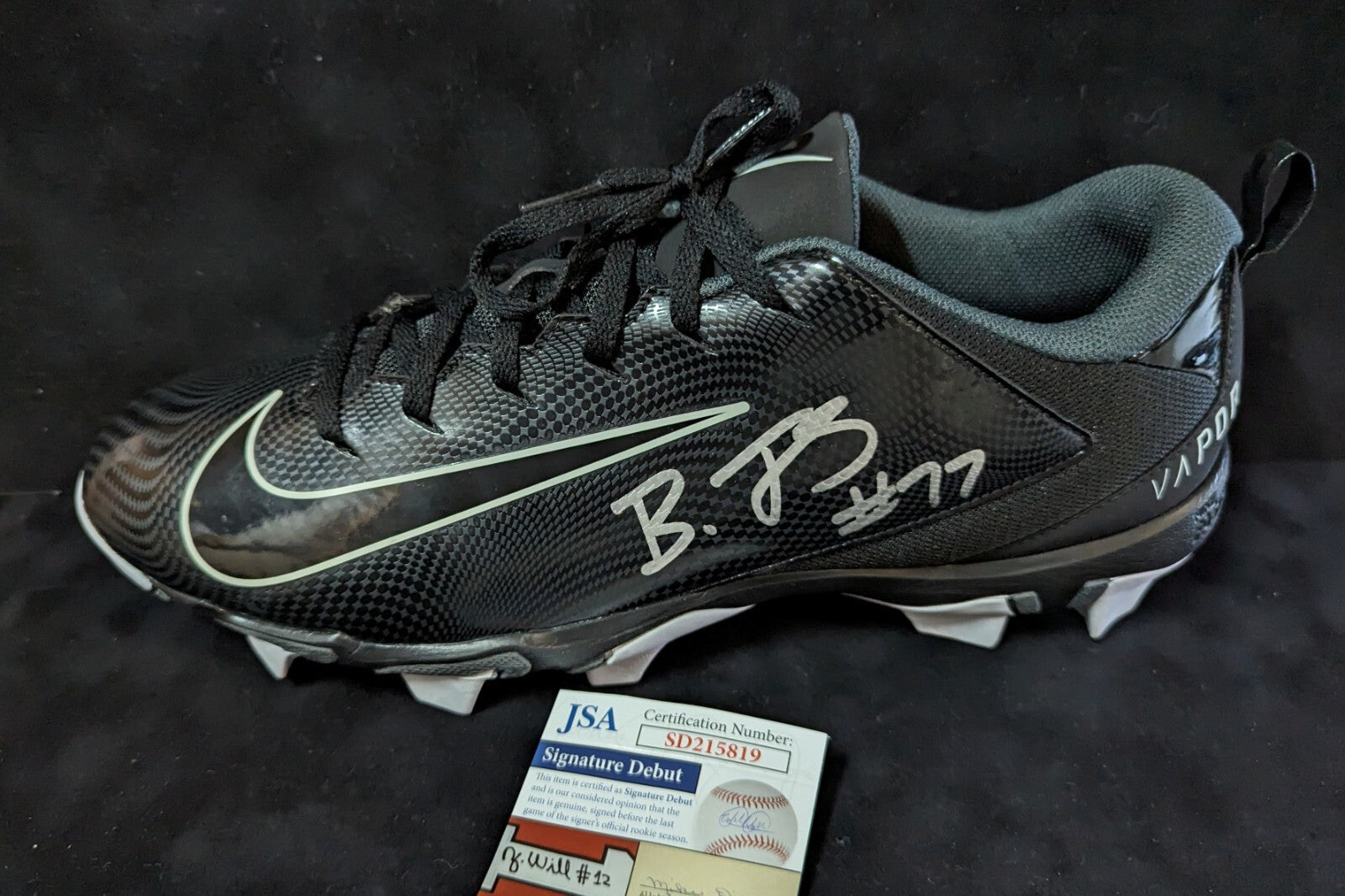 Pittsburgh Steelers Broderick Jones Autographed Signed Cleat Jsa Coa