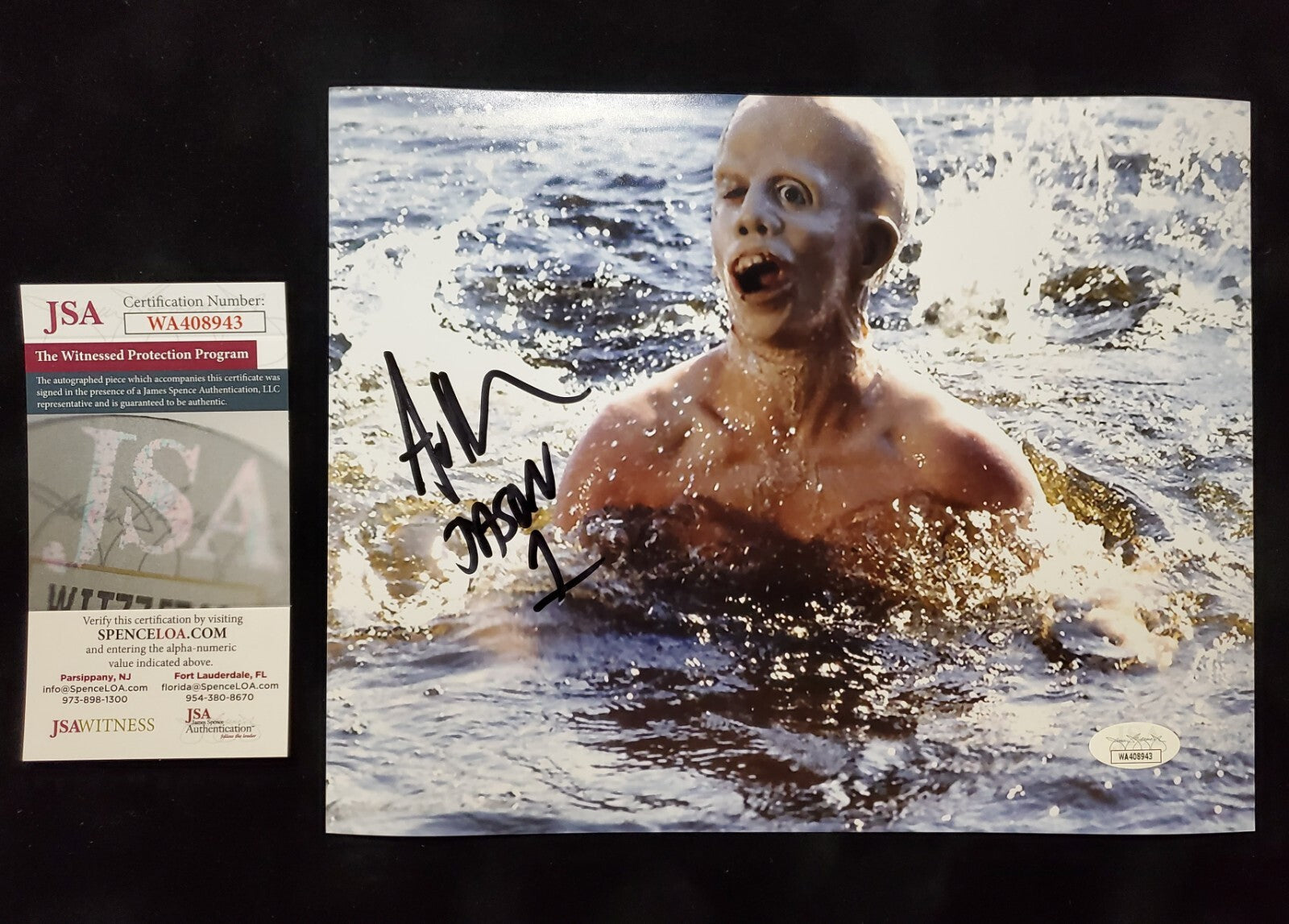 Ari Lehman Signed Inscribed Jason Voorhees Friday The 13Th 8X10 Photo Jsa Coa