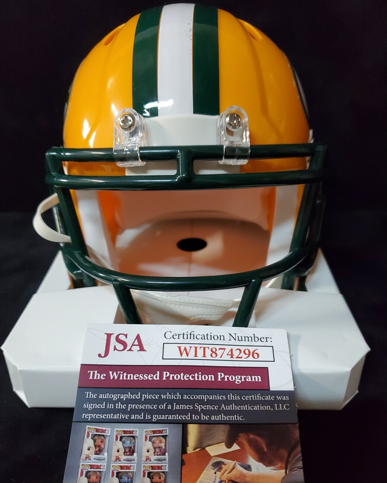 Don Majkowski Autographed Green Bay Packers Speed Mini Helmet Jsa Coa