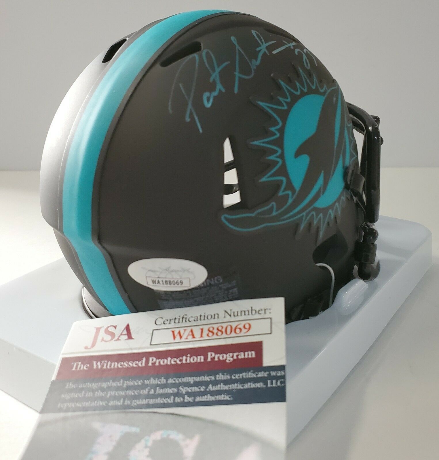 Patrick Surtain Autographed Signed Miami Dolphins Eclipse Mini Helmet Jsa Coa