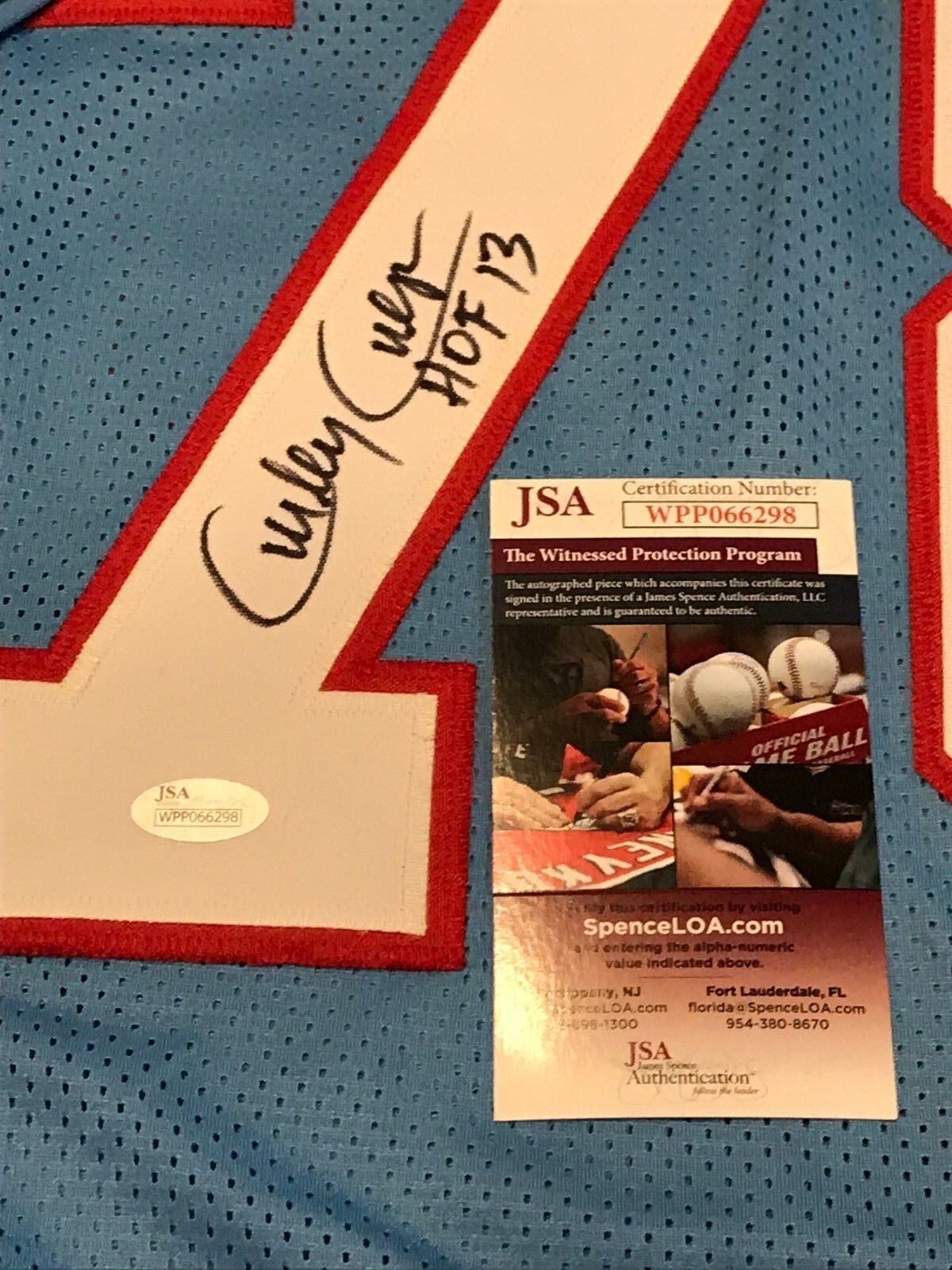 Houston Oilers Curley Culp Autographed Signed Inscribed Jersey Jsa  Coa