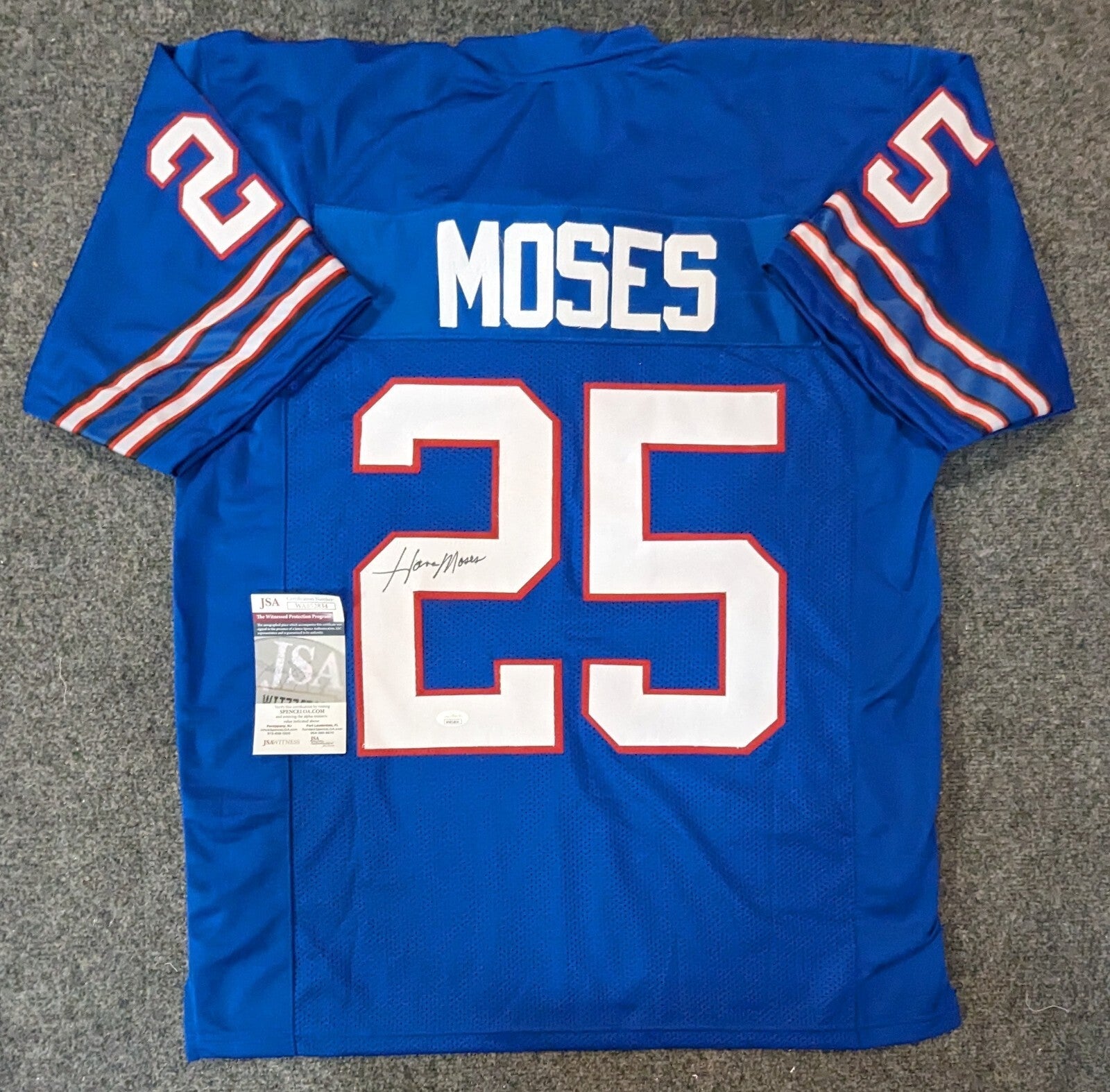 Buffalo Bills Haven Moses Autographed Signed Jersey Jsa Coa
