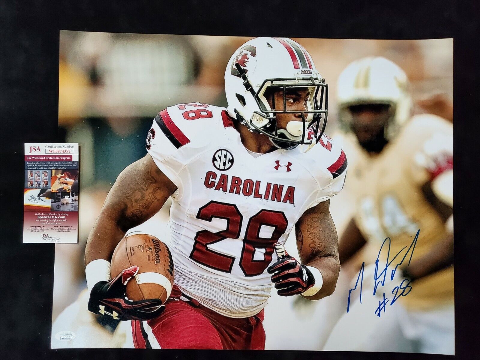 South Carolina Gamecocks Mike Davis Autographed Signed 16X20 Photo Jsa  Coa