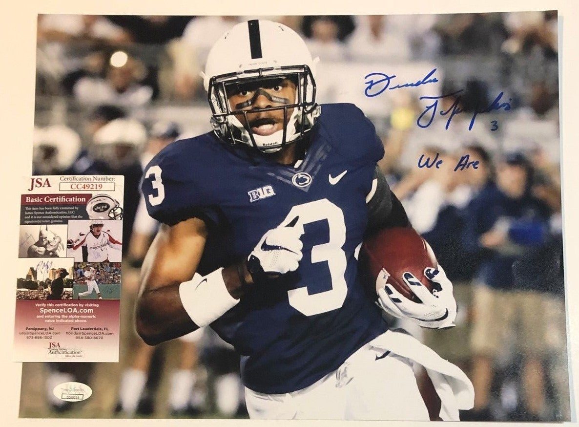 Deandre Thompkins Autographed Signed Inscribe Penn State 11X14 Photo Jsa  Coa