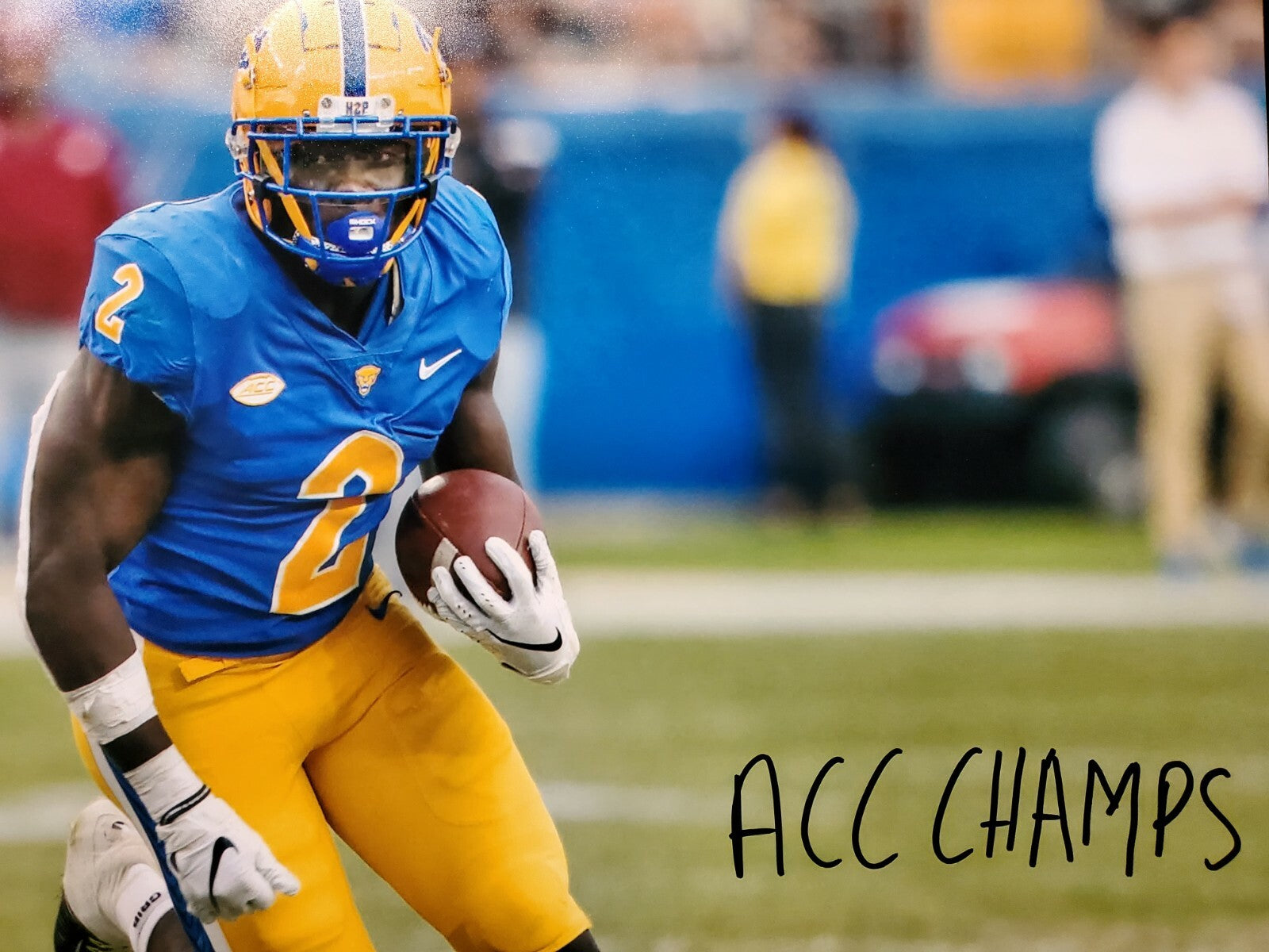 Pitt Panthers Israel "Izzy" Abanikanda  Signed Inscribed 16X20 Photo Jsa Coa