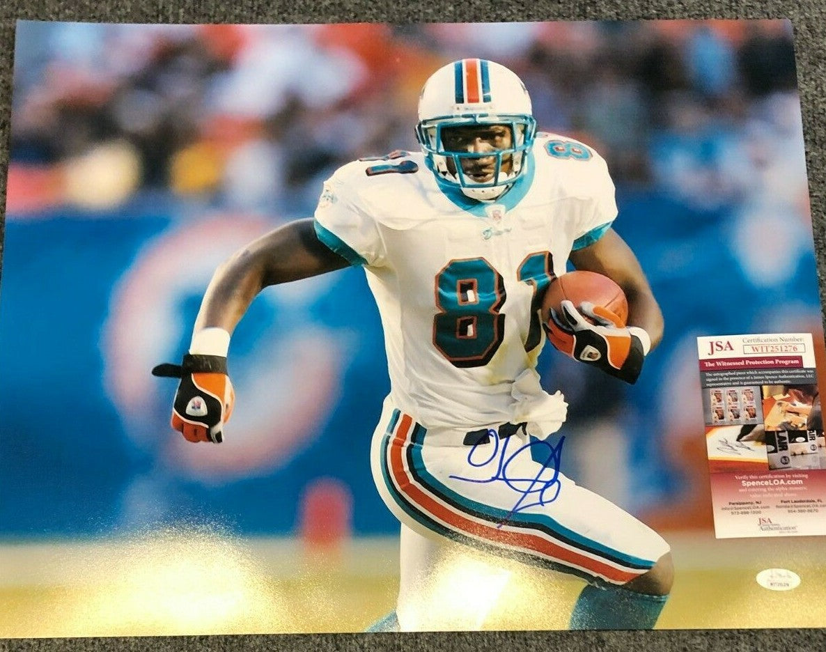 Miami Dolphins Oj Mcduffie Autographed Signed 16X20 Photo Jsa Coa