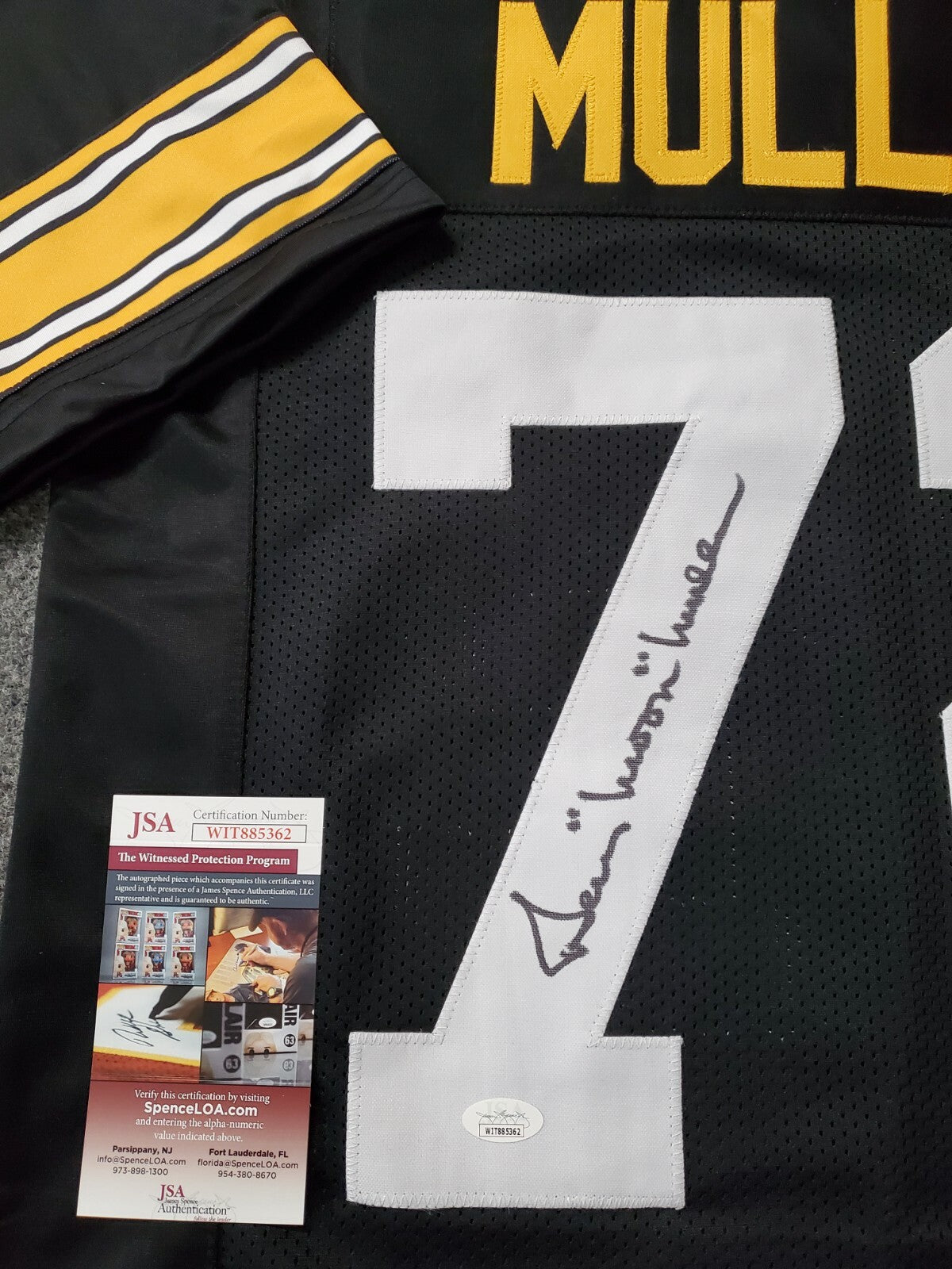Pittsburgh Steelers Gerry Mullins Autographed Signed Jersey Jsa  Coa