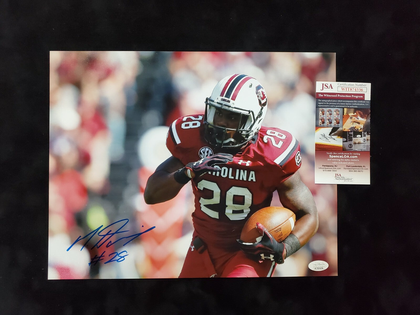 South Carolina Gamecocks Mike Davis Autographed Signed 11X14 Photo Jsa  Coa