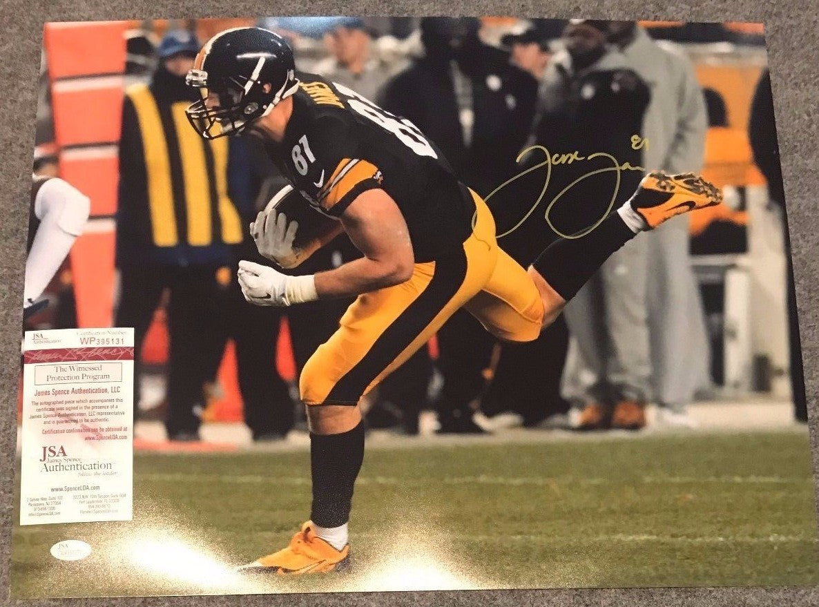 Jesse James Autographed Signed Pittsburgh Steelers 16X20 Photo Jsa Coa