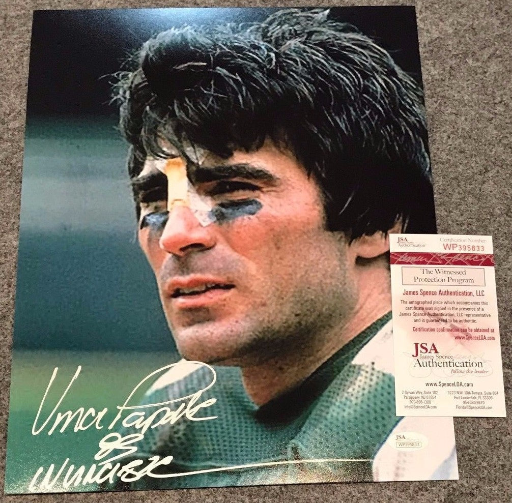 Vince Papale Autographed Signed Inscribe Philadelphia Eagles 11X14 Photo Jsa Coa