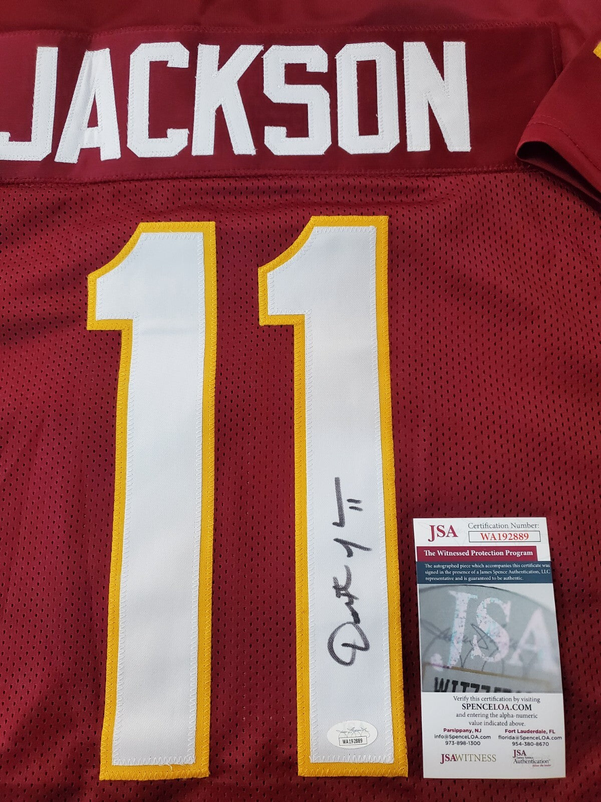 Florida State Seminoles Dexter Jackson Autographed Signed Jersey Jsa Coa
