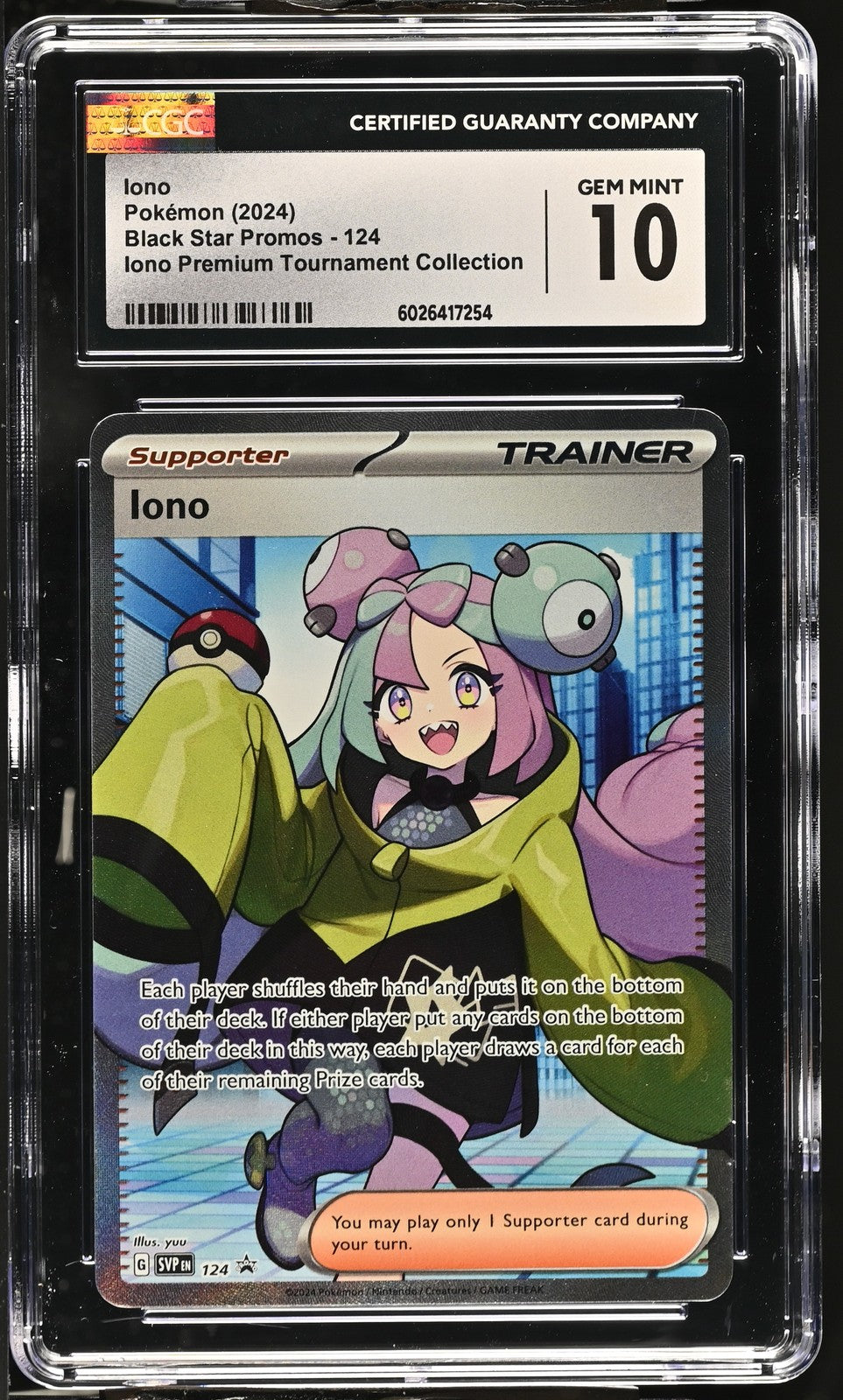 Iono 2024 Black Star Promos #124 CGC 10