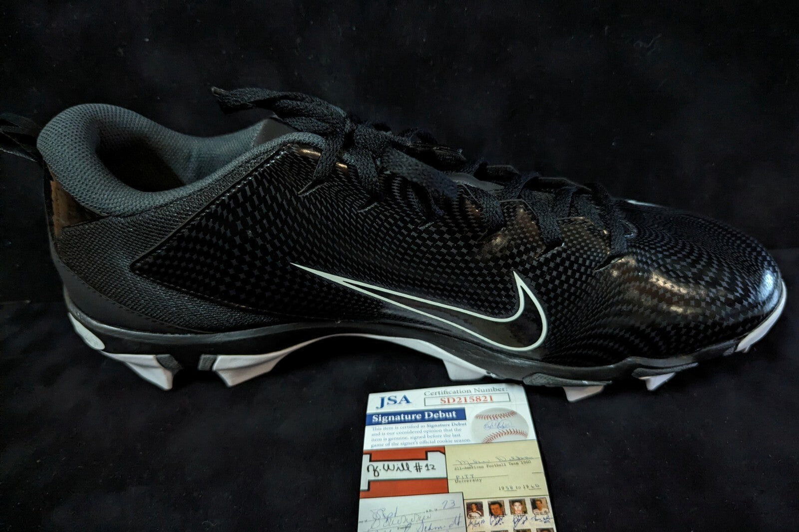 Pittsburgh Steelers Broderick Jones Autographed Signed Cleat Jsa Coa