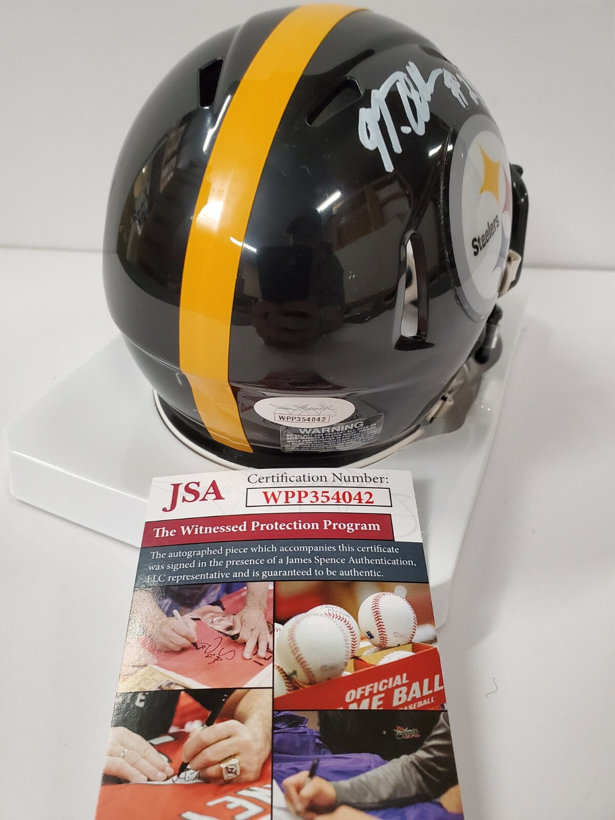 Marcus Allen Autographed Signed Pittsburgh Steelers Mini Helmet Jsa Coa