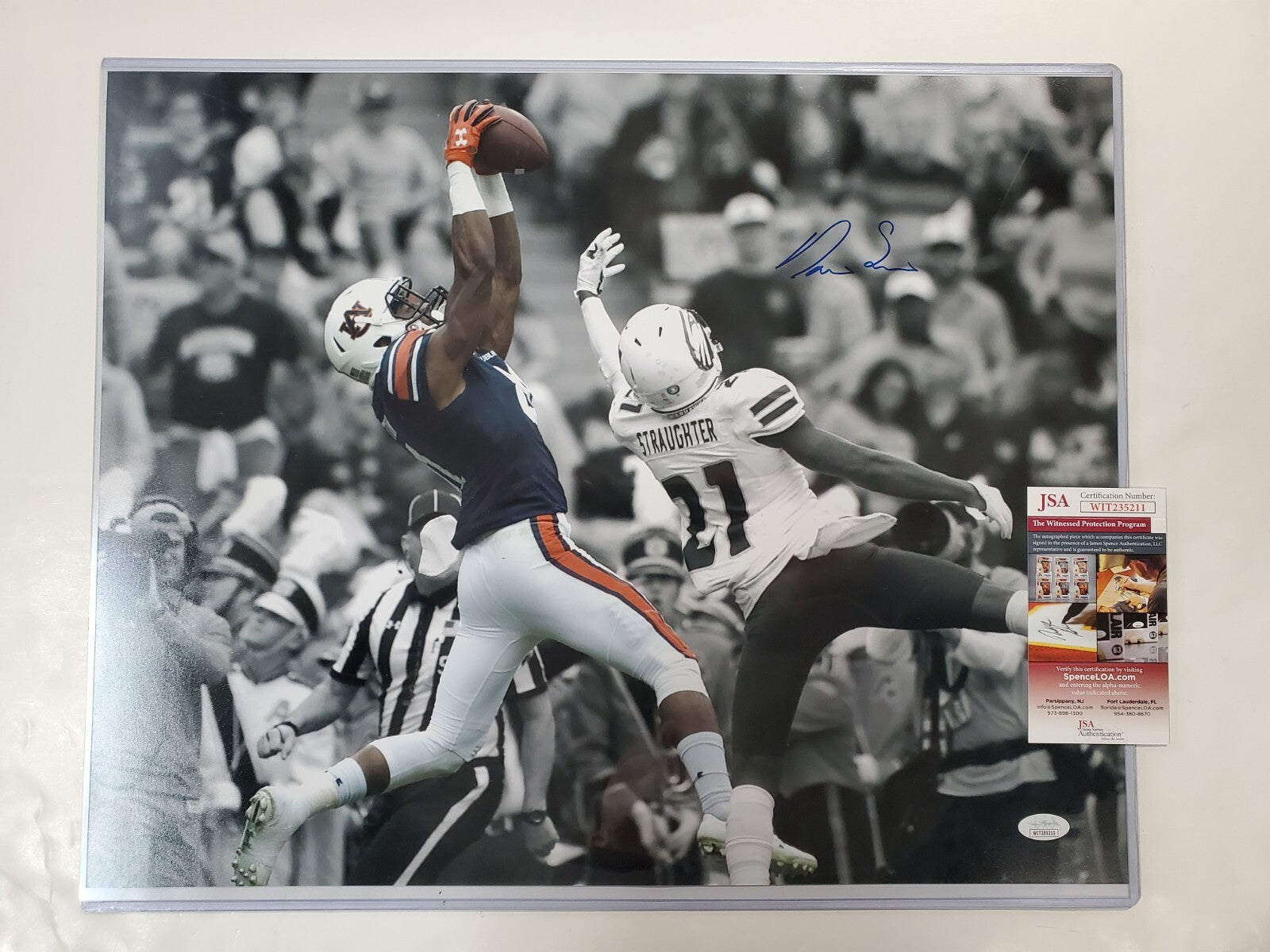 Darius Slayton Autographed Signed Auburn Tigers 16X20 Photo Jsa  Coa