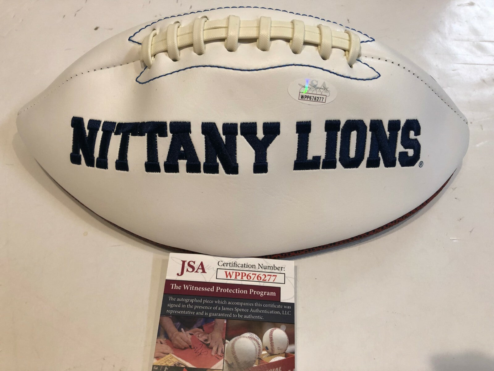 Shareef Miller Autographed Signed Inscribed Penn State Logo Football Jsa  Coa