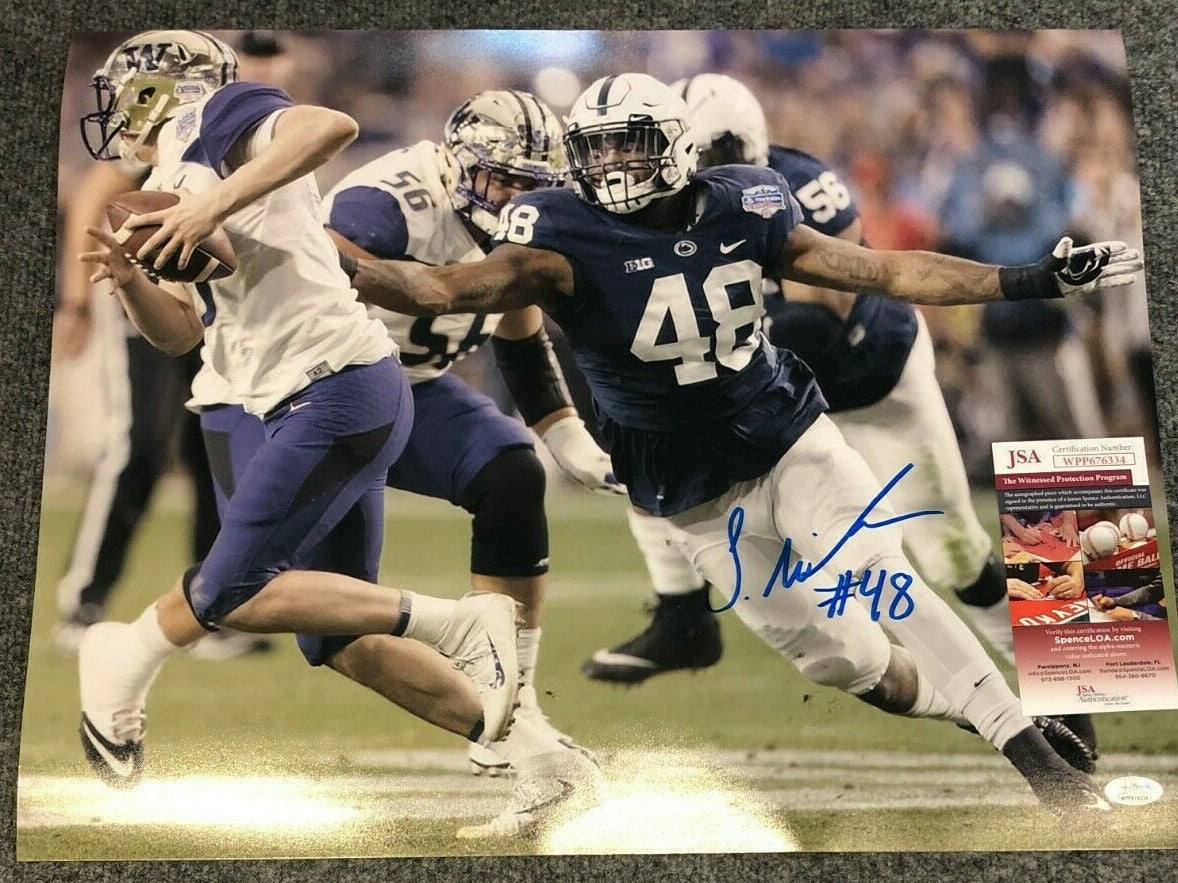 Shareef Miller Autographed Signed Penn State 16X20 Photo Jsa  Coa