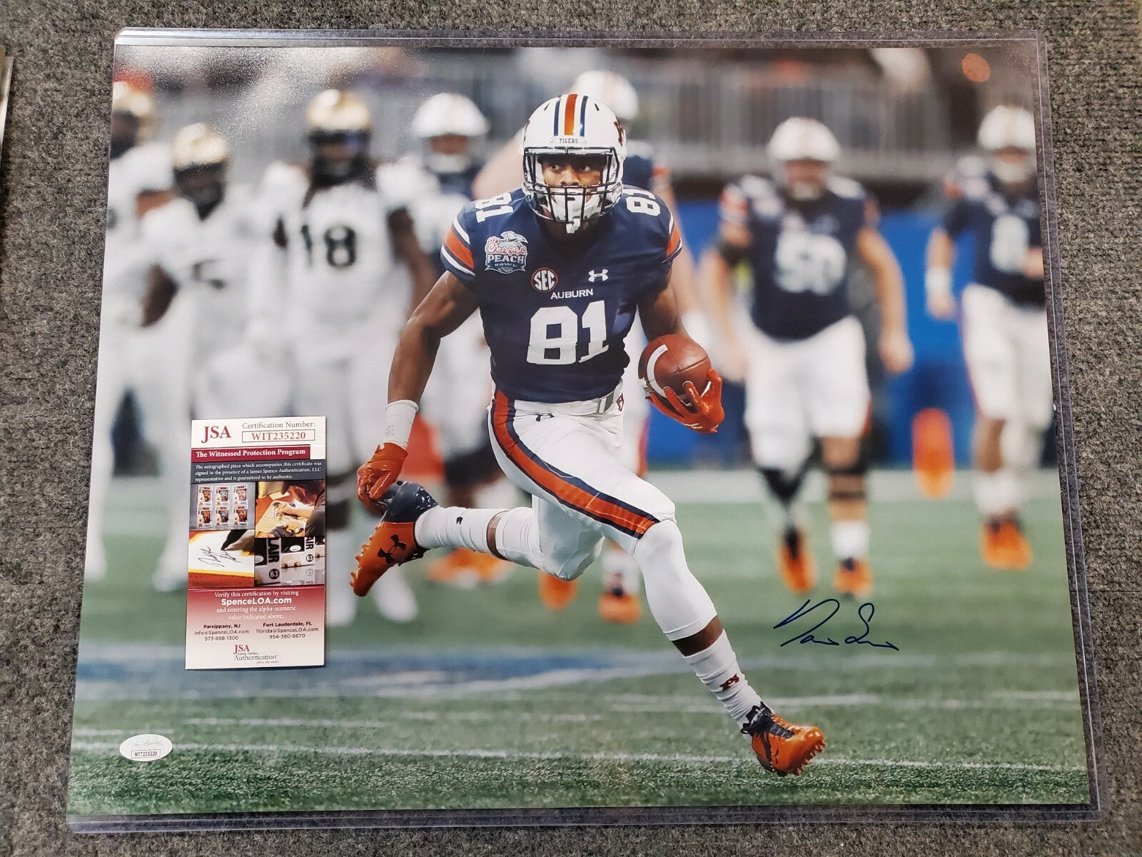 Darius Slayton Autographed Signed Auburn Tigers 16X20 Photo Jsa  Coa