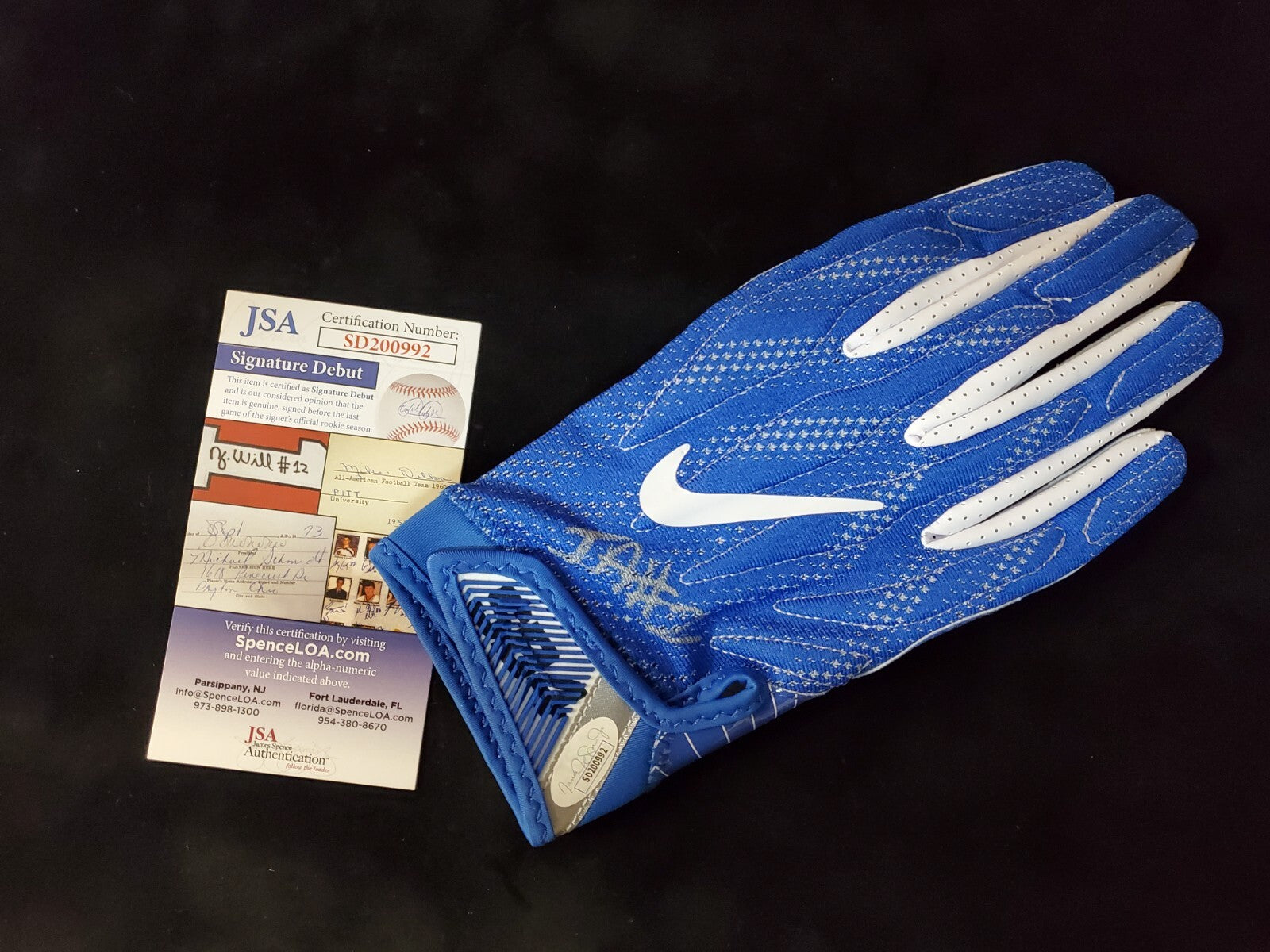 Israel Izzy Abanikanda Autographed Signed Glove
