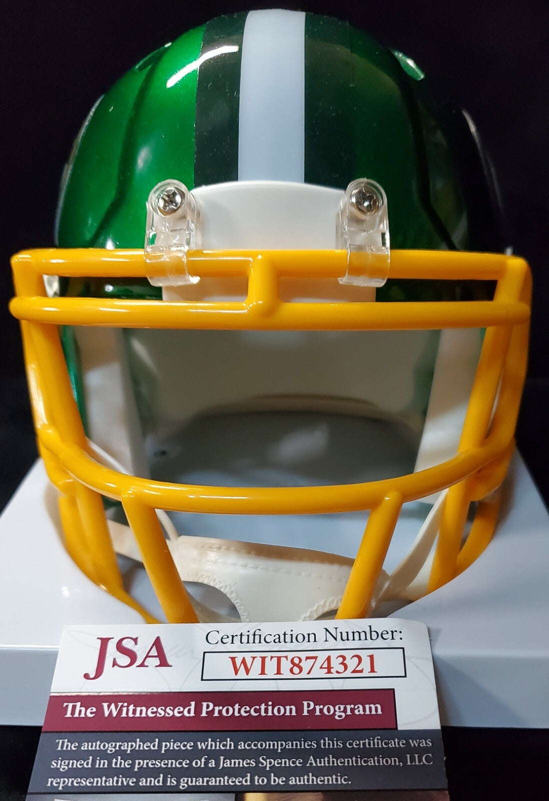 Don Majkowski Autographed Green Bay Packers Flash Mini Helmet Jsa Coa