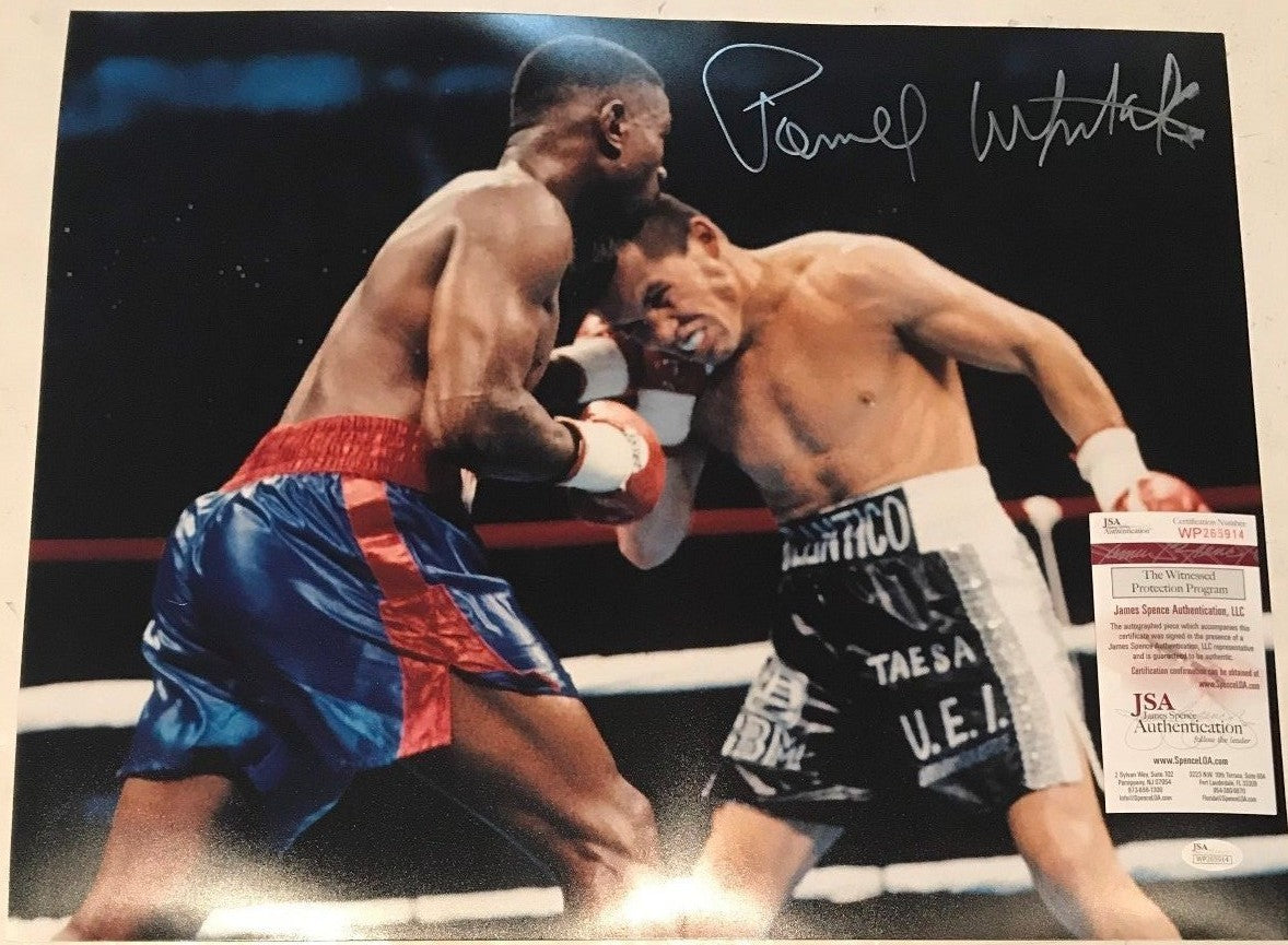 Pernell "Sweet Pea" Whitaker Autographed Signed 16X20 Photo Jsa Coa