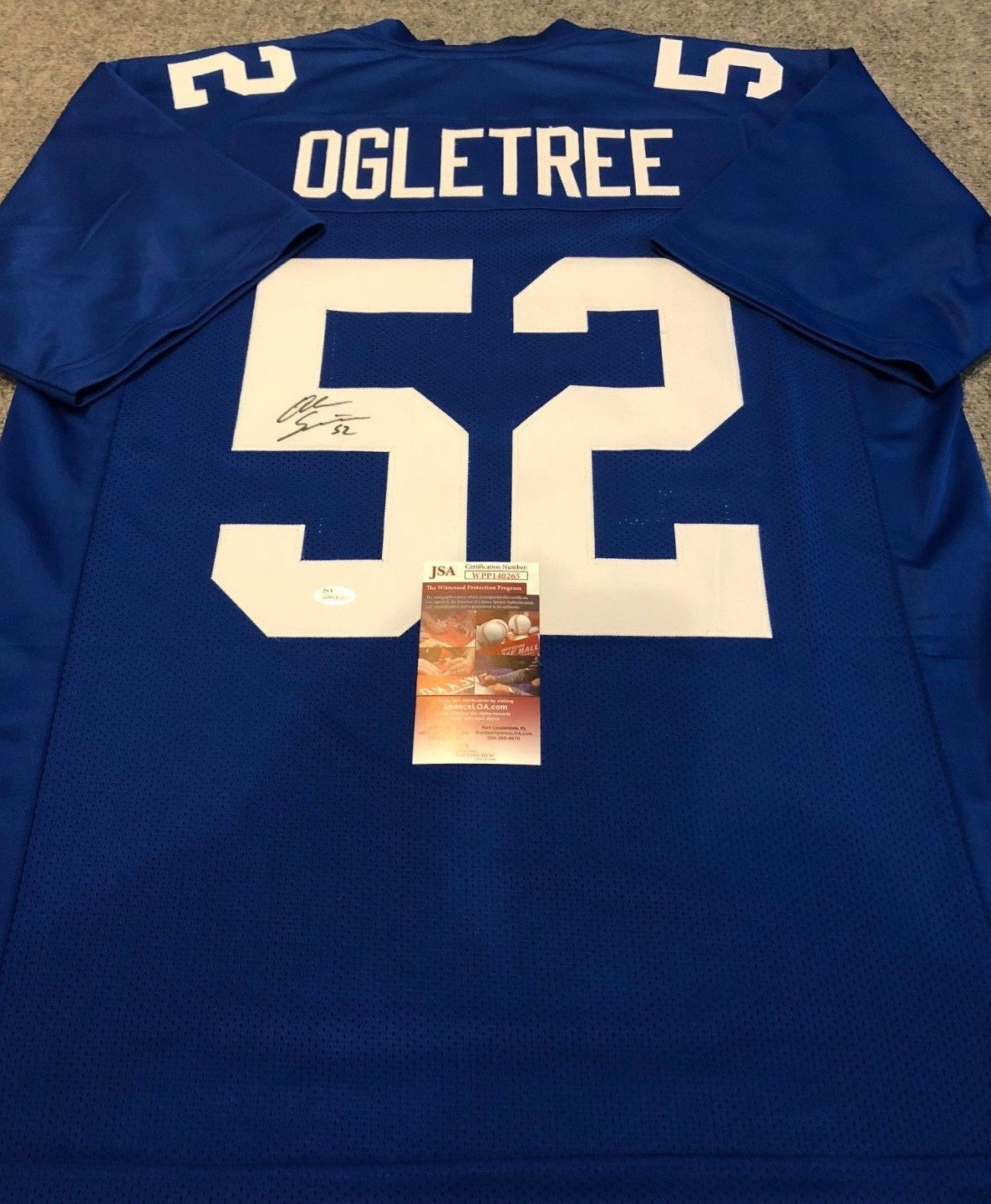 N.Y. Giants Alec Ogletree Autographed Signed Jersey Jsa Coa