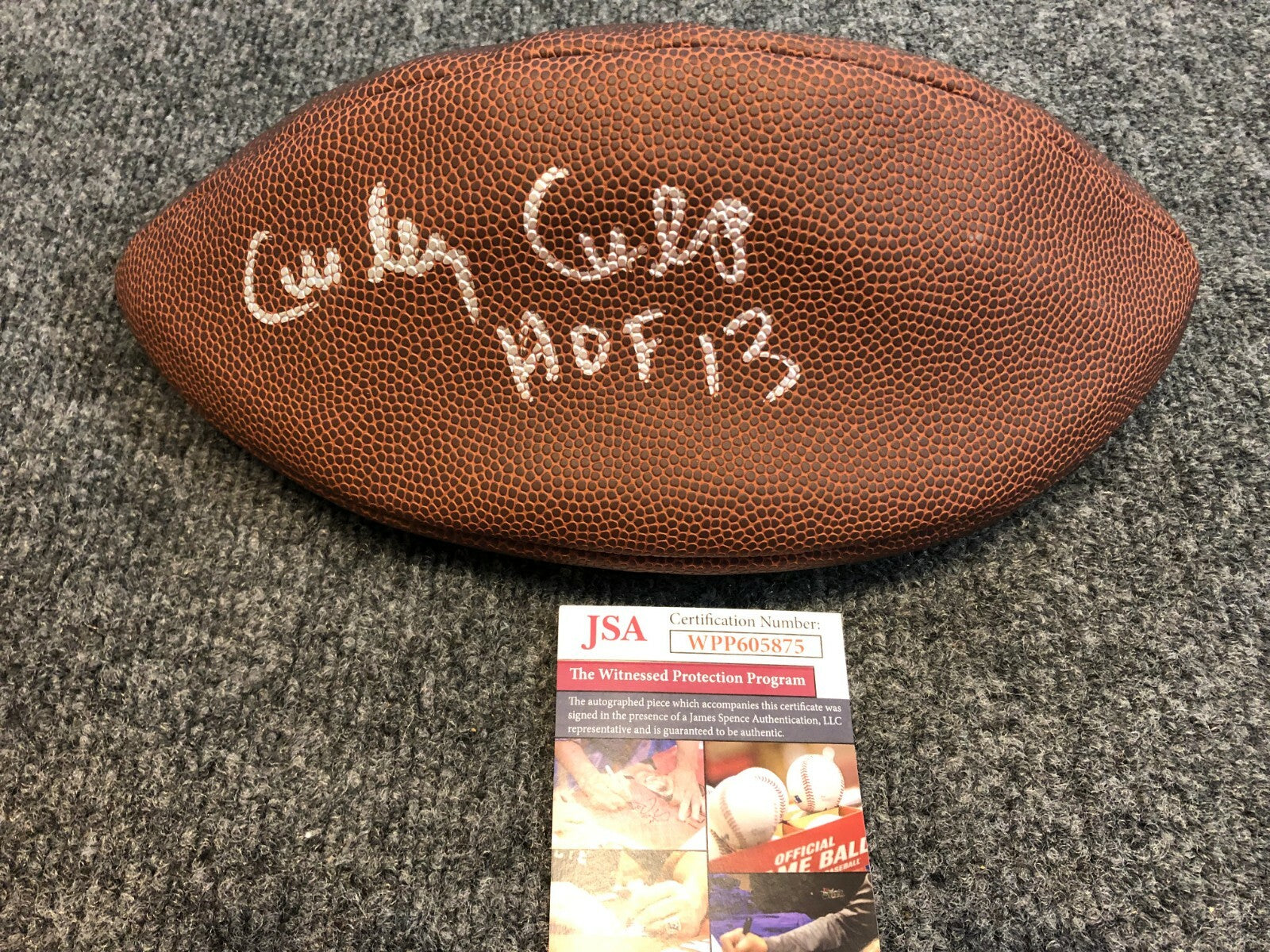 Kansas City Chiefs Curley Culp Autographed Signed Inscribed Nfl Football Jsa Coa