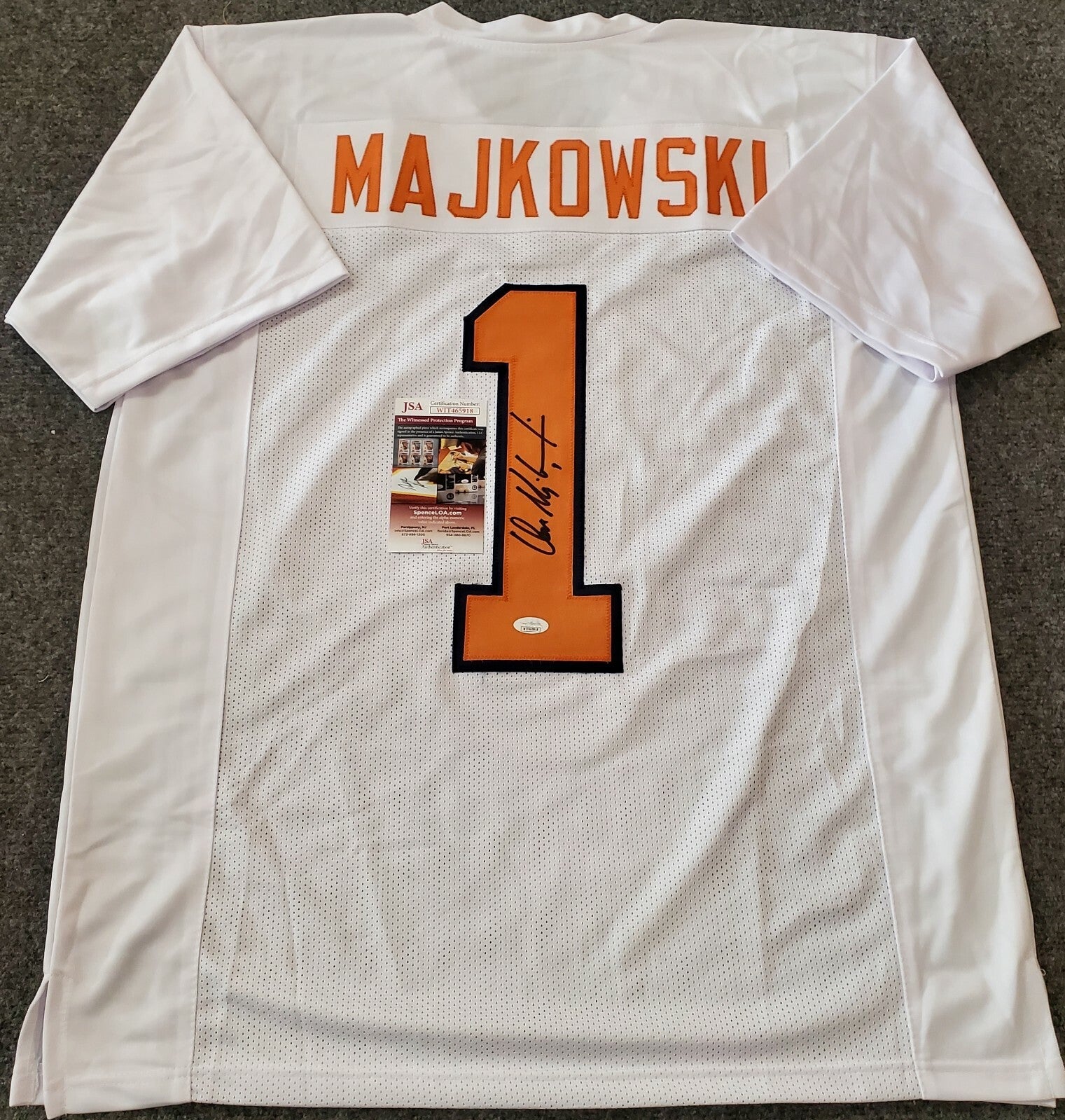 Virginia Cavaliers Don Majkowski Signed Autographed Jersey Jsa Coa