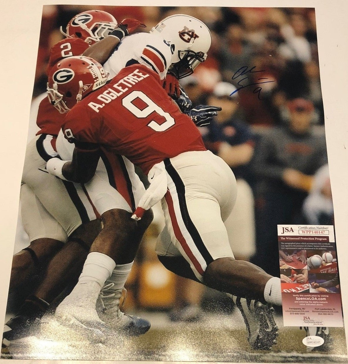 Georgia Bulldogs Alec Ogletree Autographed Signed 16X20 Photo Jsa  Coa