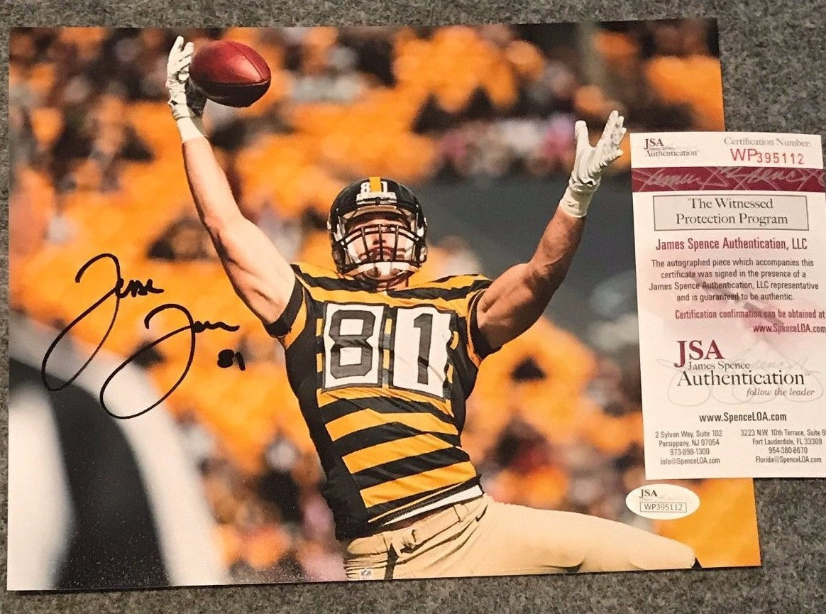 Jesse James Autographed Signed Pittsburgh Steelers 8X10 Photo Jsa Coa